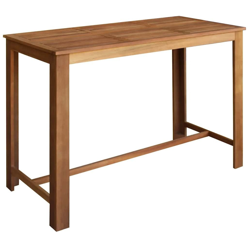 Vidaxl Bar Table Solid Acacia Wood 59.1"&quotX27.6"&quotX41.3""