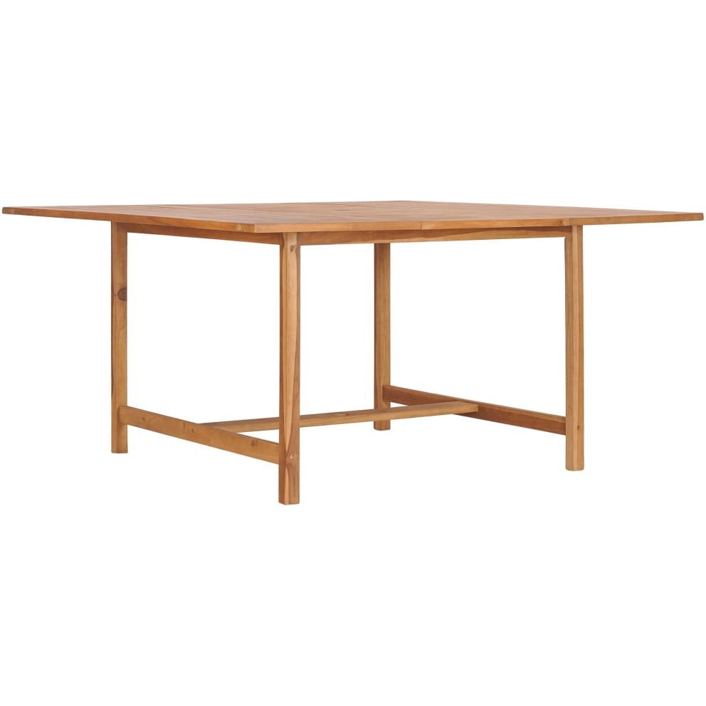 Vidaxl Patio Table 59.1"&quotX59.1"&quotX29.9"" Solid Teak Wood