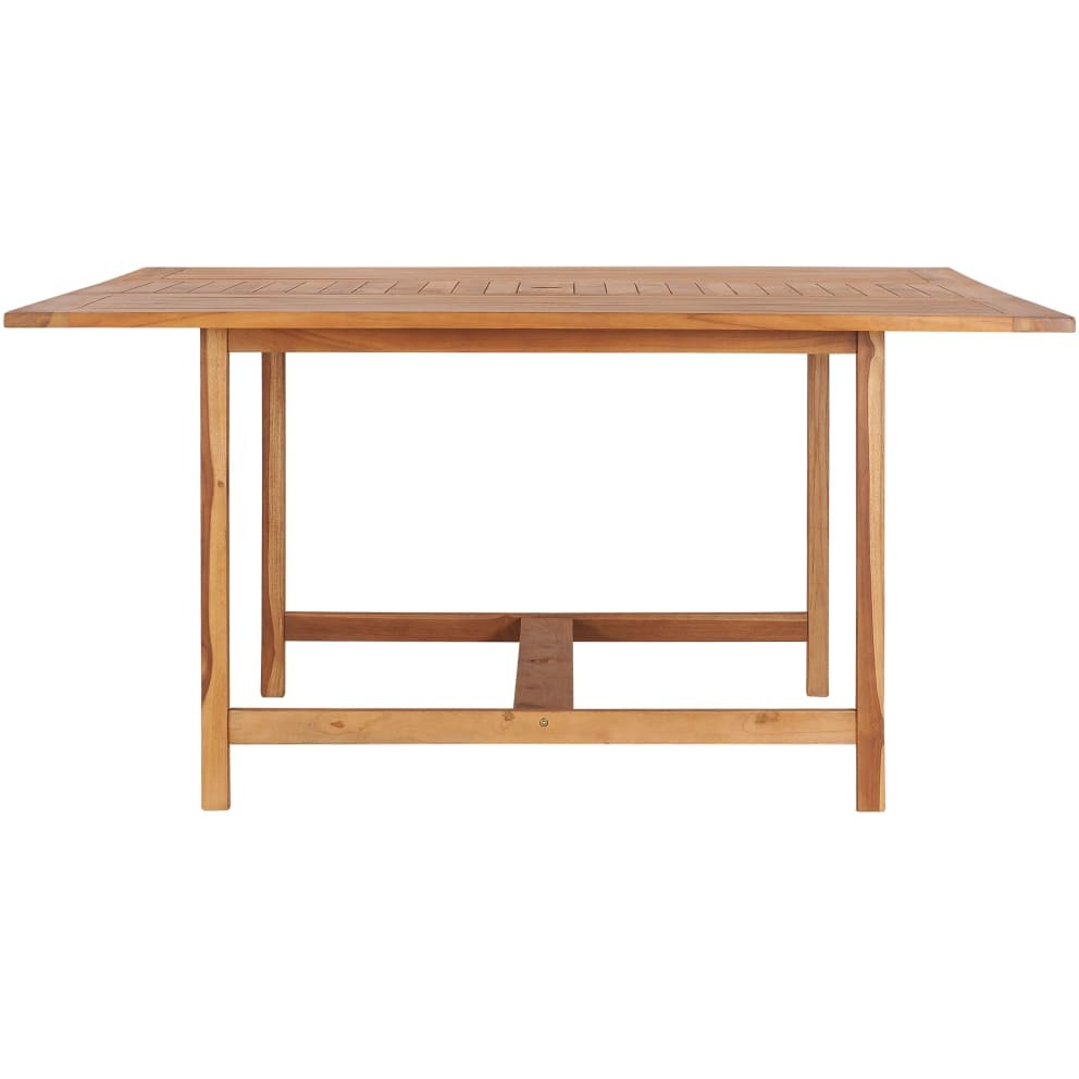 Vidaxl Patio Table 59.1"&quotX59.1"&quotX29.9"" Solid Teak Wood