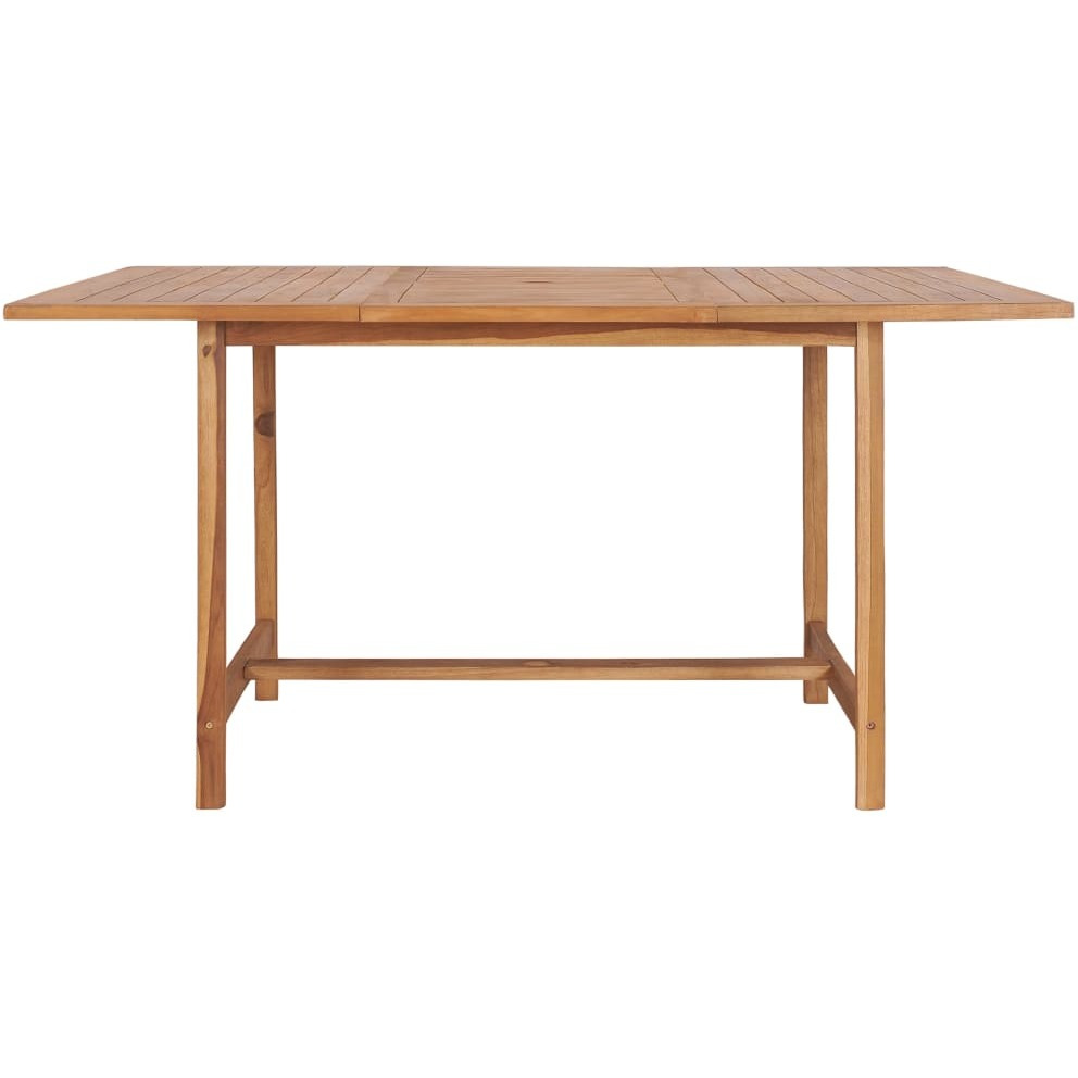 Vidaxl Patio Table 59.1"&quotX59.1"&quotX29.9"" Solid Teak Wood
