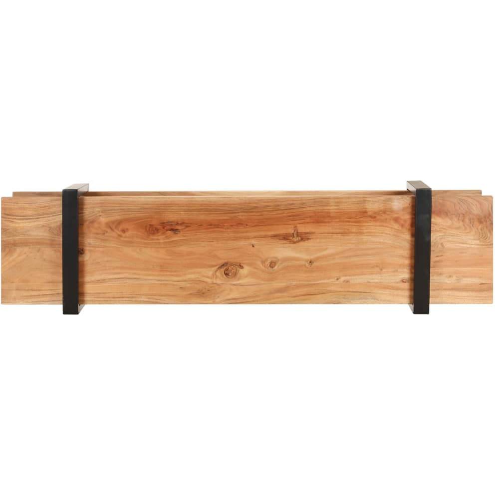 Vidaxl Tv Cabinet 63"&quotX15.7"&quotX15.7"" Solid Acacia Wood