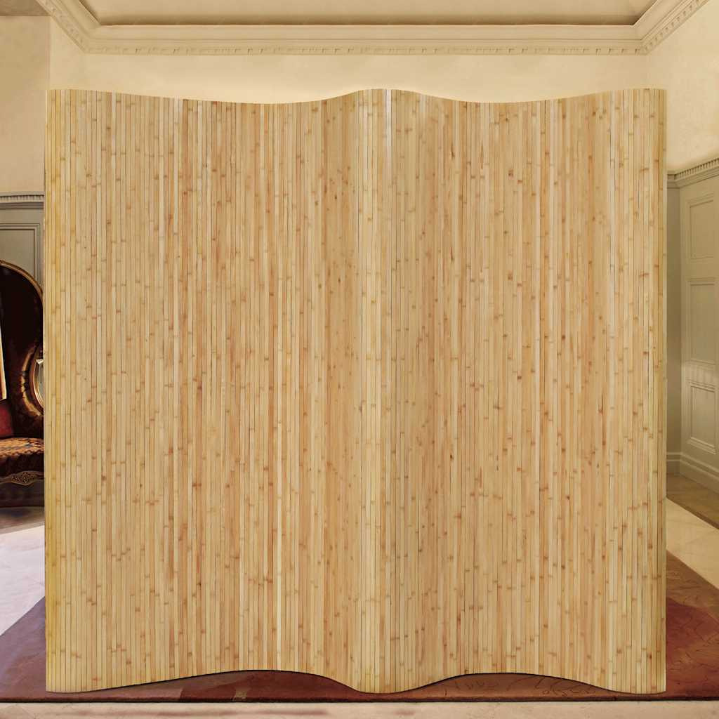 Vidaxl Room Divider Bamboo 98.4"&quotX65"" Natural