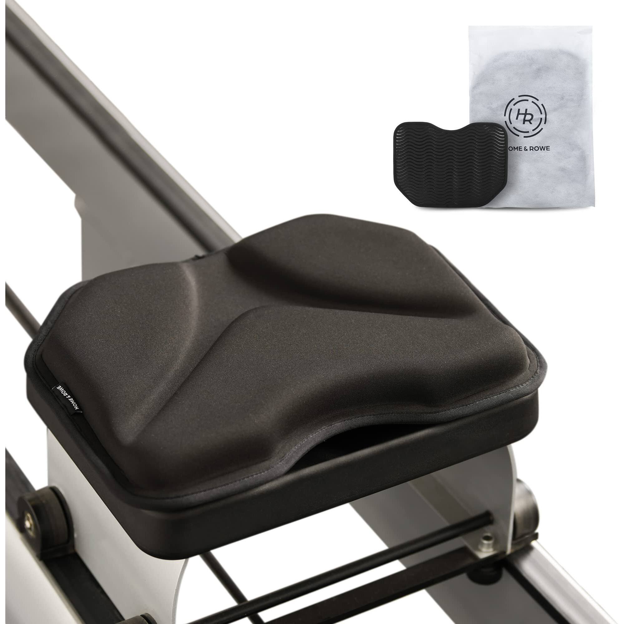 Rowing Machine Seat Cushion Compatible With Concept 2 Rowing Machine- Row Machine Rower Pad Compatible With Concept 2 Rower, Hydrow Rower, Concept2 Rowerg - Gel Seat Pad Rowing Machine Accessories