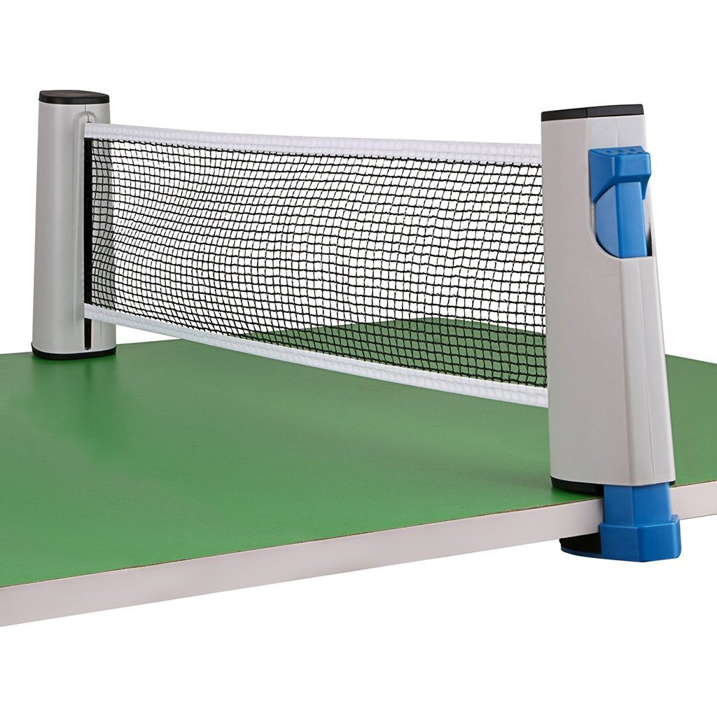 Hipiwe Retractable Table Tennis Net Replacement, Ping Pong Net And Post, 6 Feet(1.8M, Fits Tables Up To 2.0 Inch (5.0 Cm) (White)