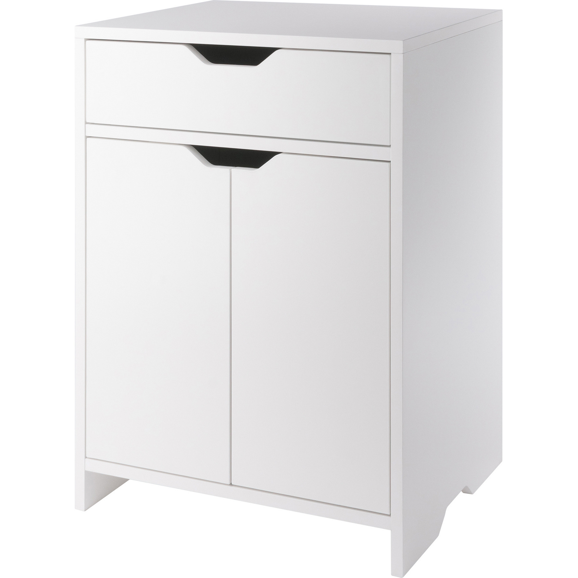 Nova 1-Drawer Storage Cabinet, White