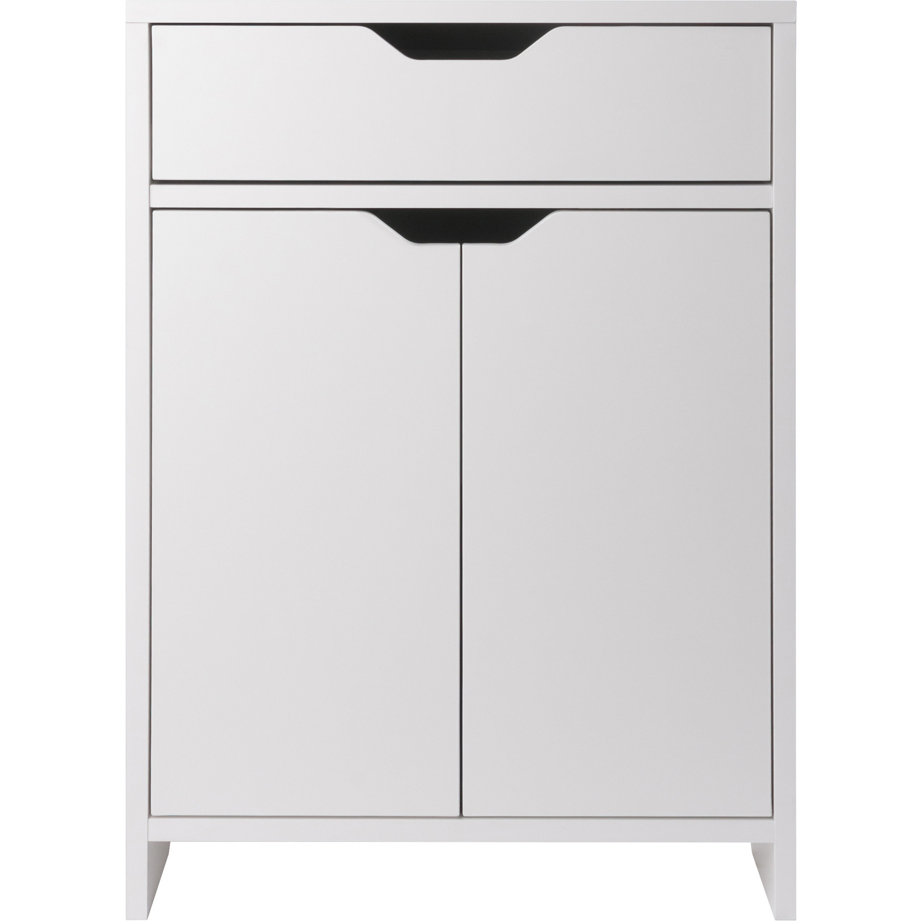 Nova 1-Drawer Storage Cabinet, White