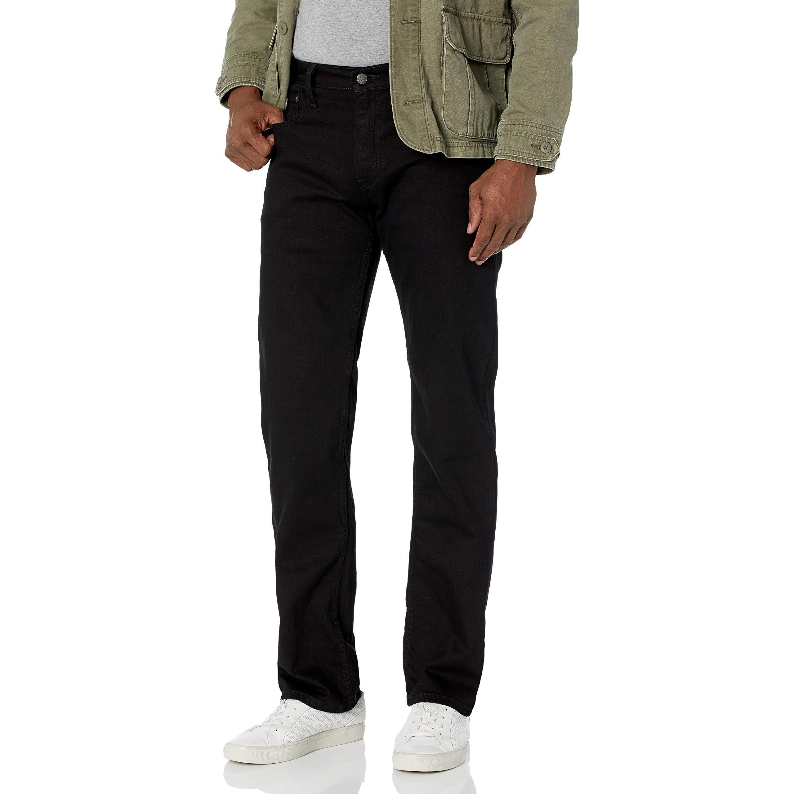 Levi's Men's 559 Relaxed Straight Fit Jean - 34W X 30L - Black - Stretch