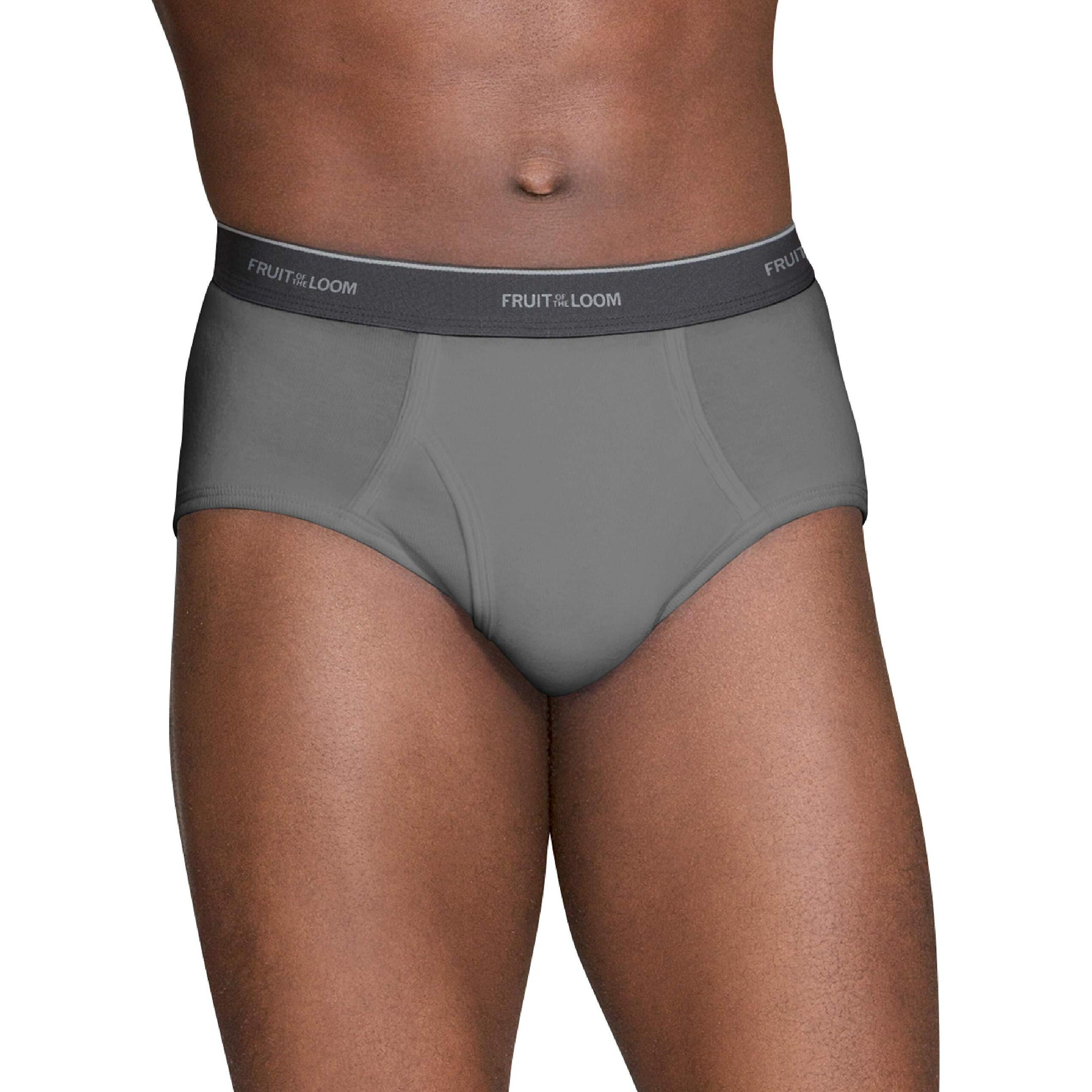 Fruit Of The Loom Men's Fashion Brief Assorted (Pack Of 6), Solids And Stripes, X-Large