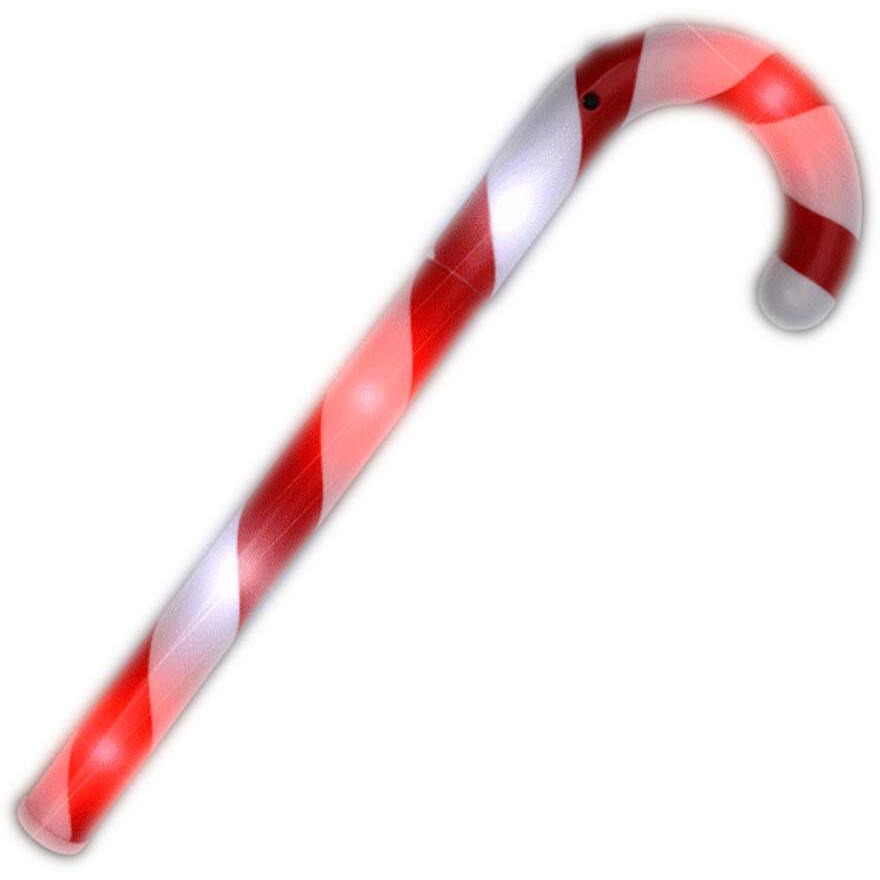Giant Led Flashing Peppermint Candy Cane Holiday Light Up Wand