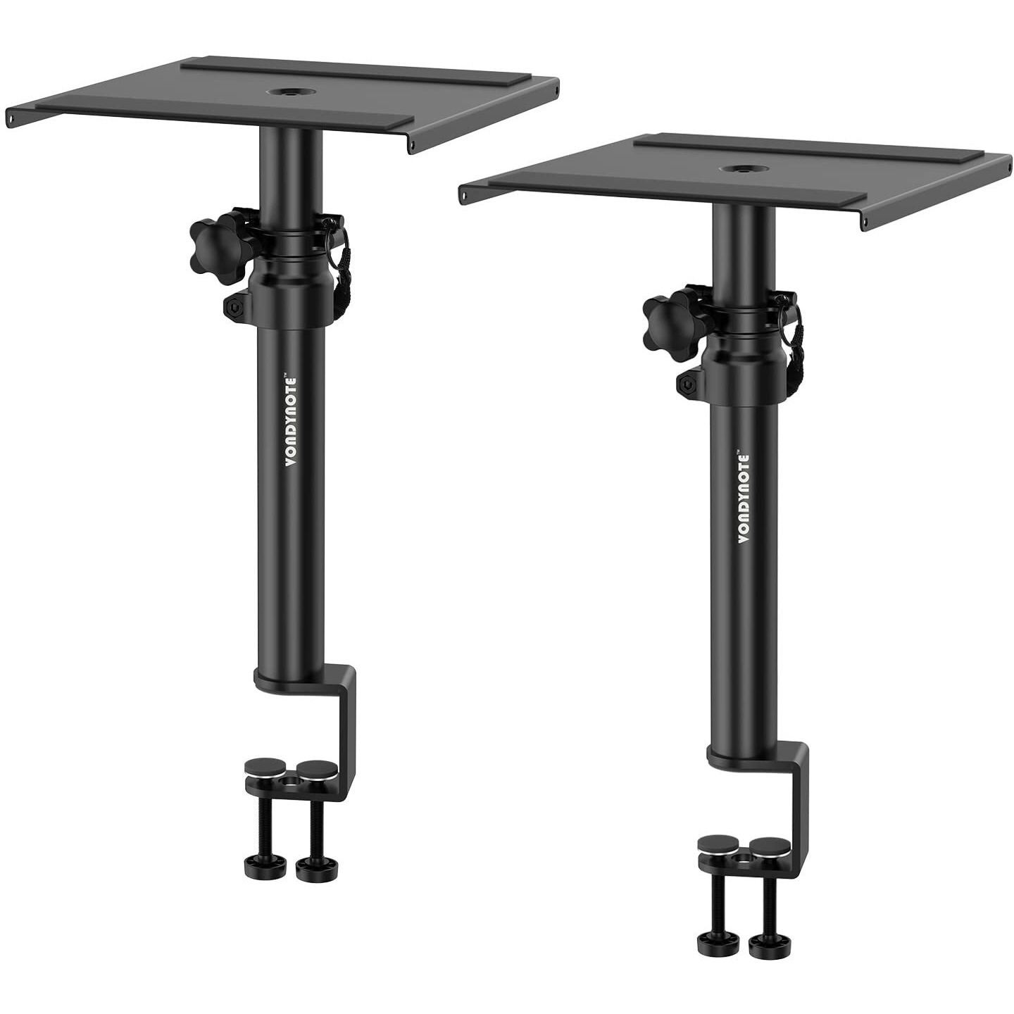 Vondynote Set Of 2 Studio Monitor Stands Desktop Speaker Stands With Desk Clamp