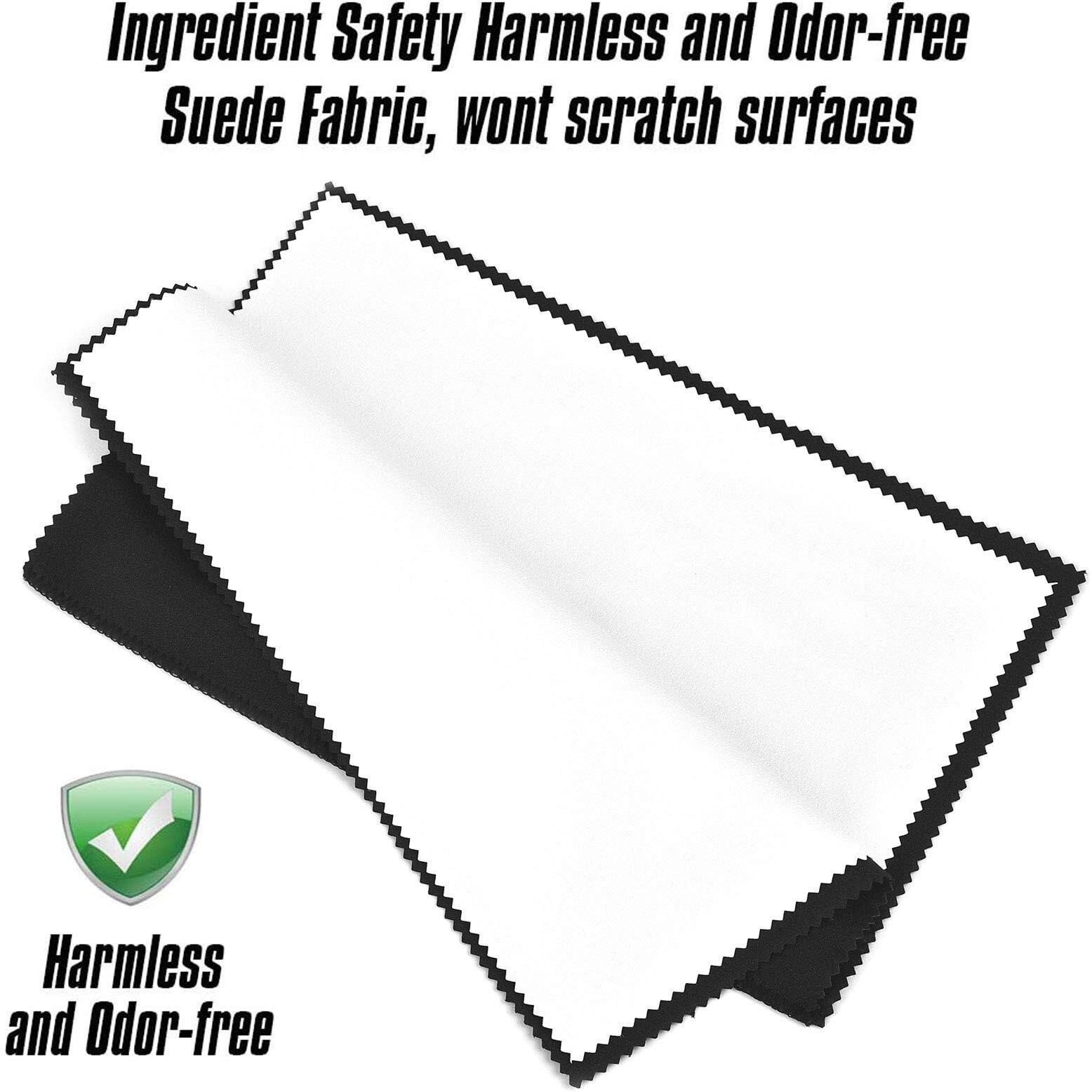 Sevenwell 2Pcs Jewelry Polishing Cleaning Cloth Large 10 ' ' X 12 ' ' For Sterling Silver Jewelry Gold, Diamond, Platinum, Precious Stones, Coins (Black)