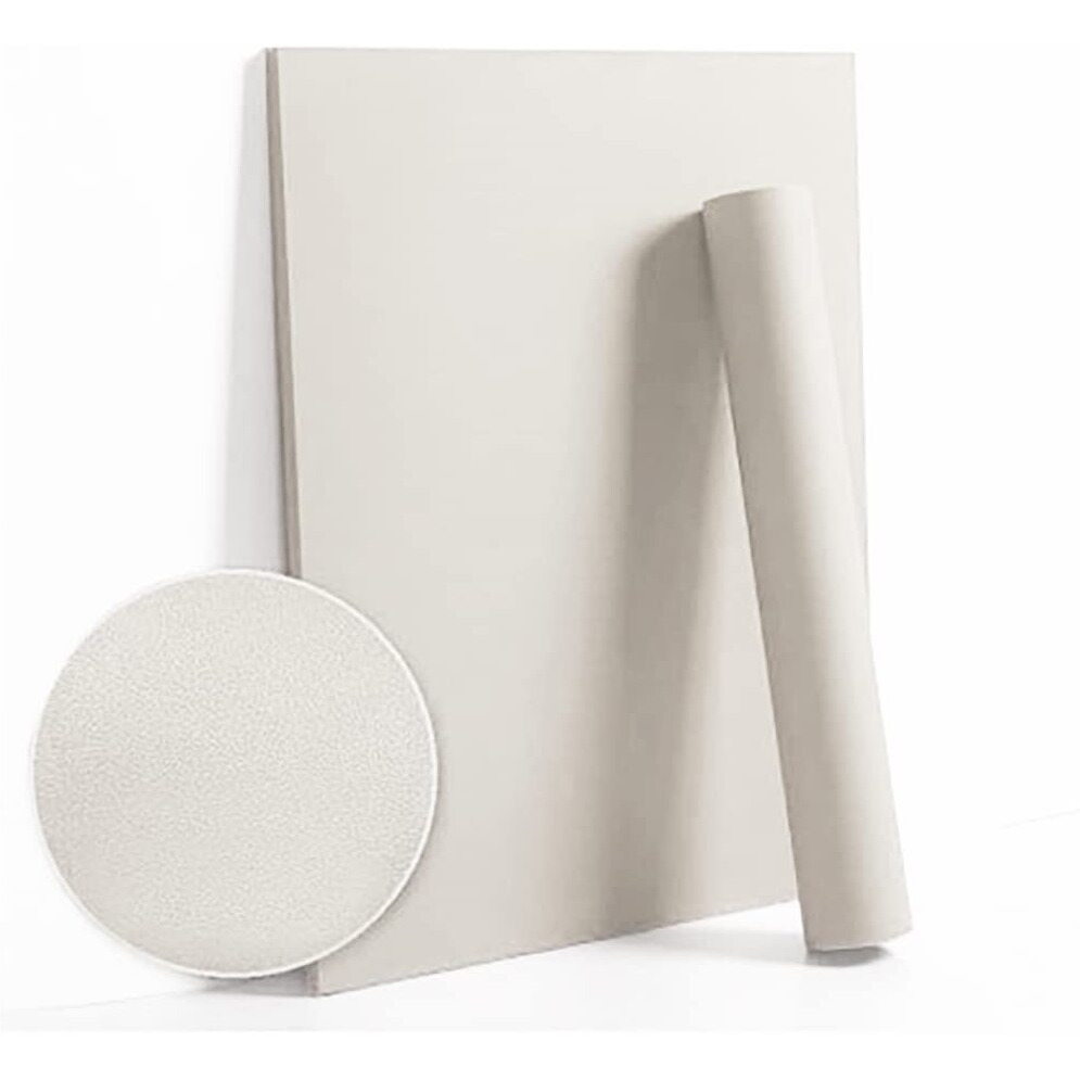 Dimoon 236 ' 'X17.7 ' ' White Peel And Stick Wallpaper Contact Paper Modern Self Adhesive Wall Paper Removable Renter Friendly Textured Solid Color Shelf Cabinet Vinyl Roll (236 ' 'X17.7 ' ',Off-White)