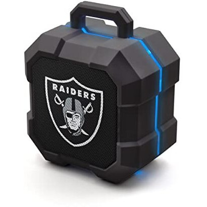 Soar Nfl Shockbox Led Wireless Bluetooth Speaker, Las Vegas Raiders