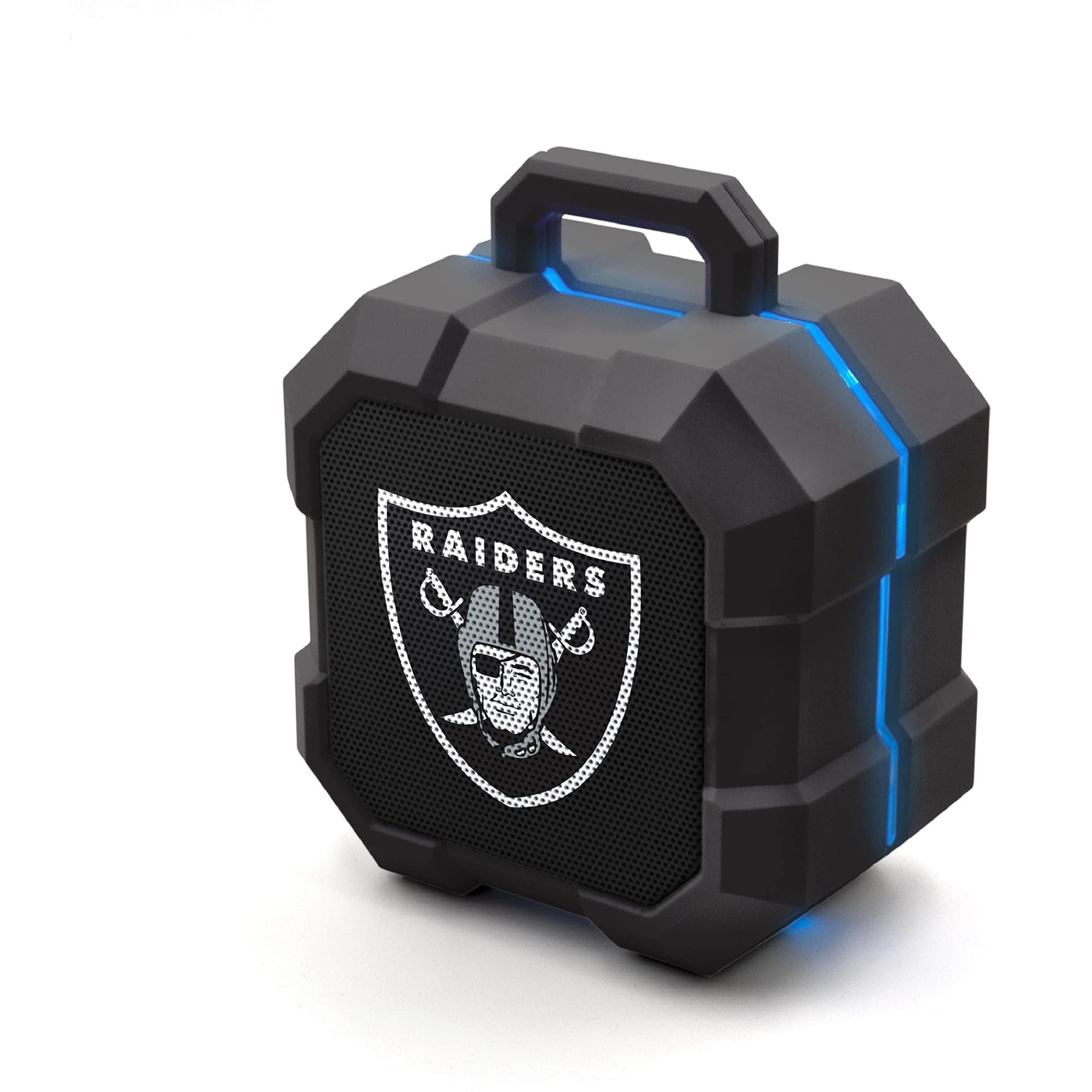 Soar Nfl Shockbox Led Wireless Bluetooth Speaker, Las Vegas Raiders