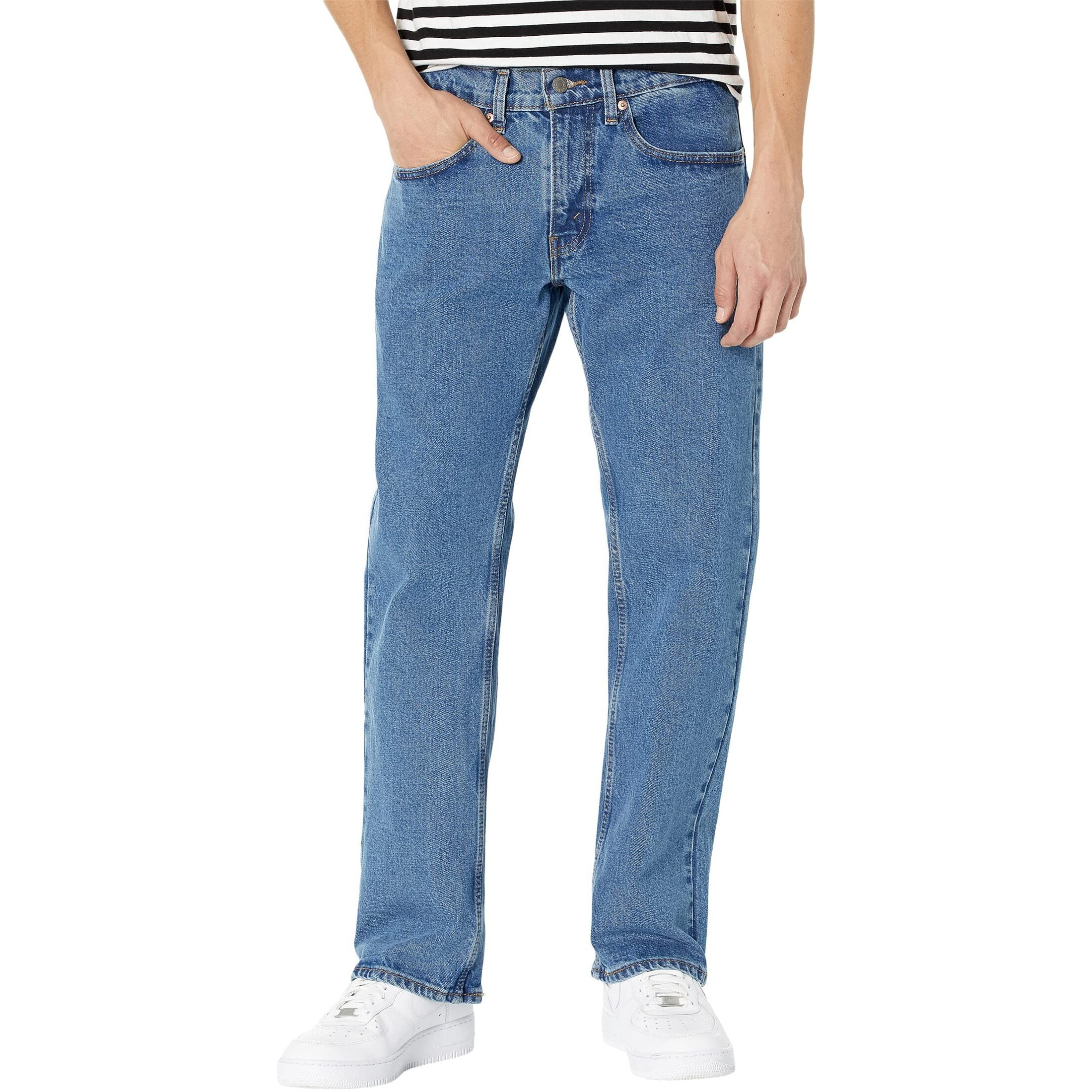 Signature By Levi Strauss & Co. Gold Label Men's Relaxed Fit Flex Jeans (Available In Big & Tall), Medium Indigo-Waterless, 36W X 32L