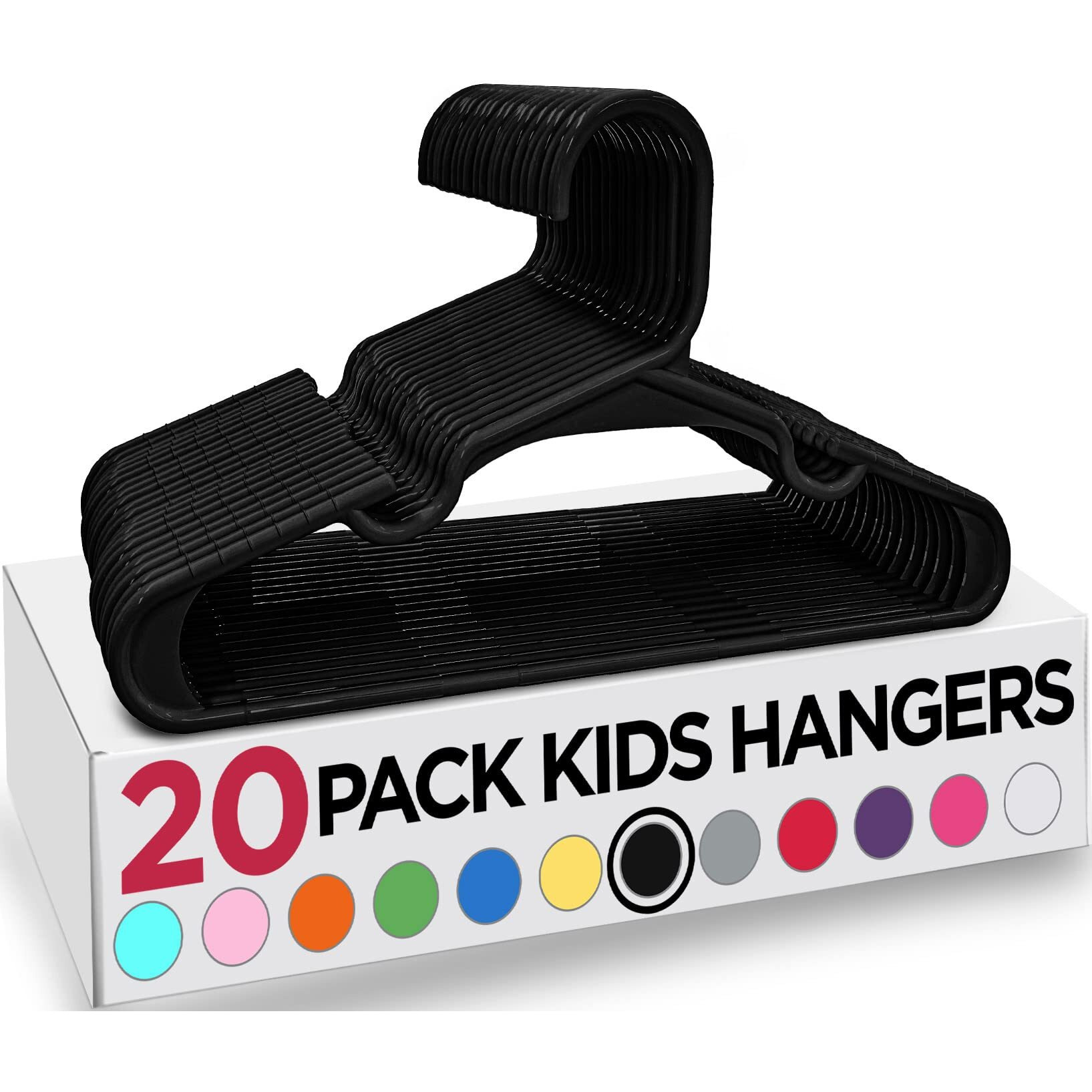 Utopia Home 20 Pack Kids Hangers - 115 Inch Plastic Baby Hangers For Closet - Childrens Hangers For Clothes & Infant Hangers For Closet - Ideal For Everyday Standard Use (Blue)