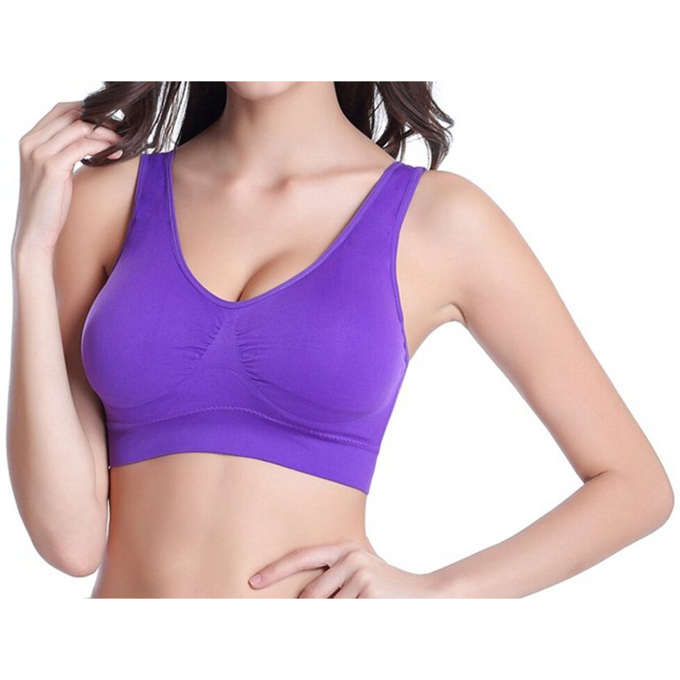 Vermilion Bird Women 's 8 Pack Seamless Comfortable Sports Bra With Removable Pads Pack Of 8 4Xl