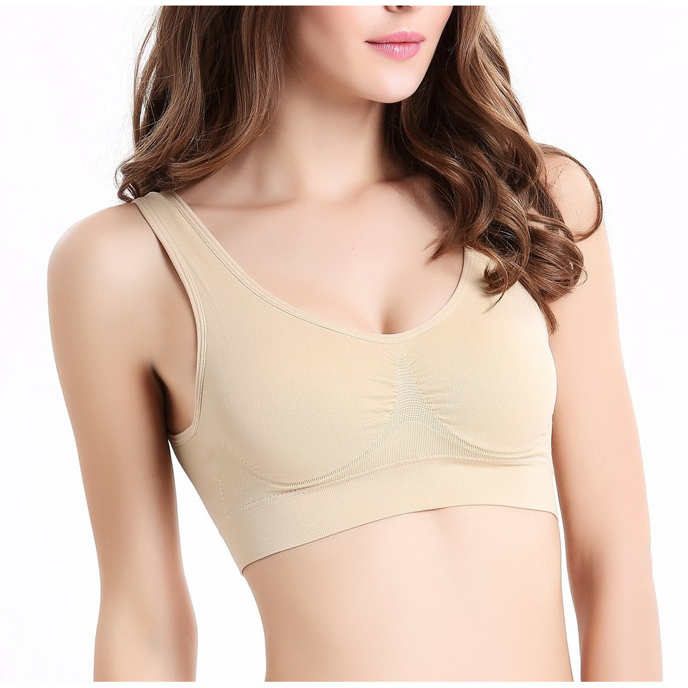 Vermilion Bird Women 's 8 Pack Seamless Comfortable Sports Bra With Removable Pads Pack Of 8 4Xl