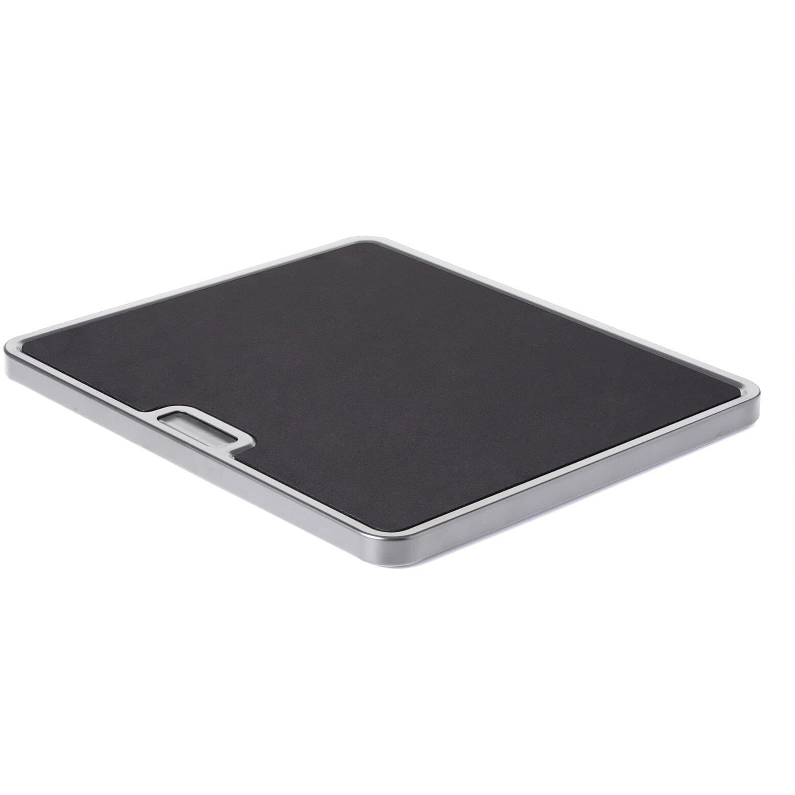 Nifty Large Appliance Rolling Tray - Silver, Home Kitchen Counter Organizer, Integrated Rolling System, Non-Slip Pad Top For Coffee Maker, Stand Mixer, Blender, Toaster