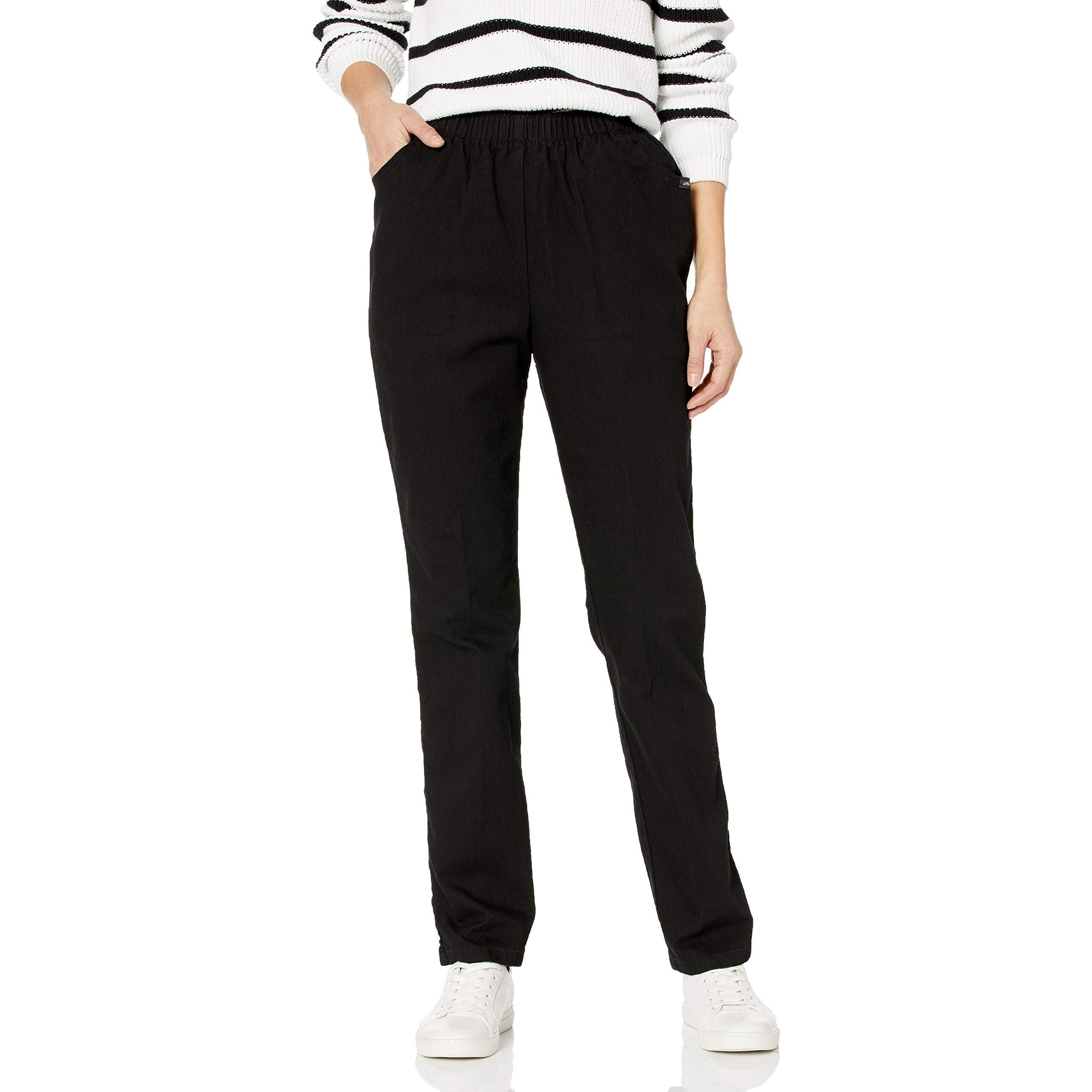 Chic Classic Collection Womens Stretch Elastic Waist Pull-On Legging Pant Black Denim 16