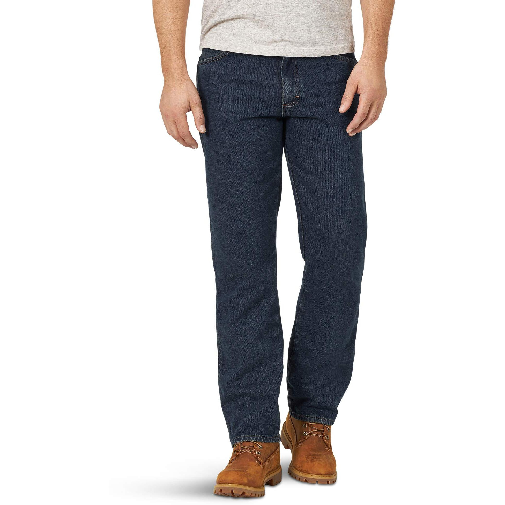 Rustler Men's Classic Relaxed Fit, Prewash, 33W X 30L