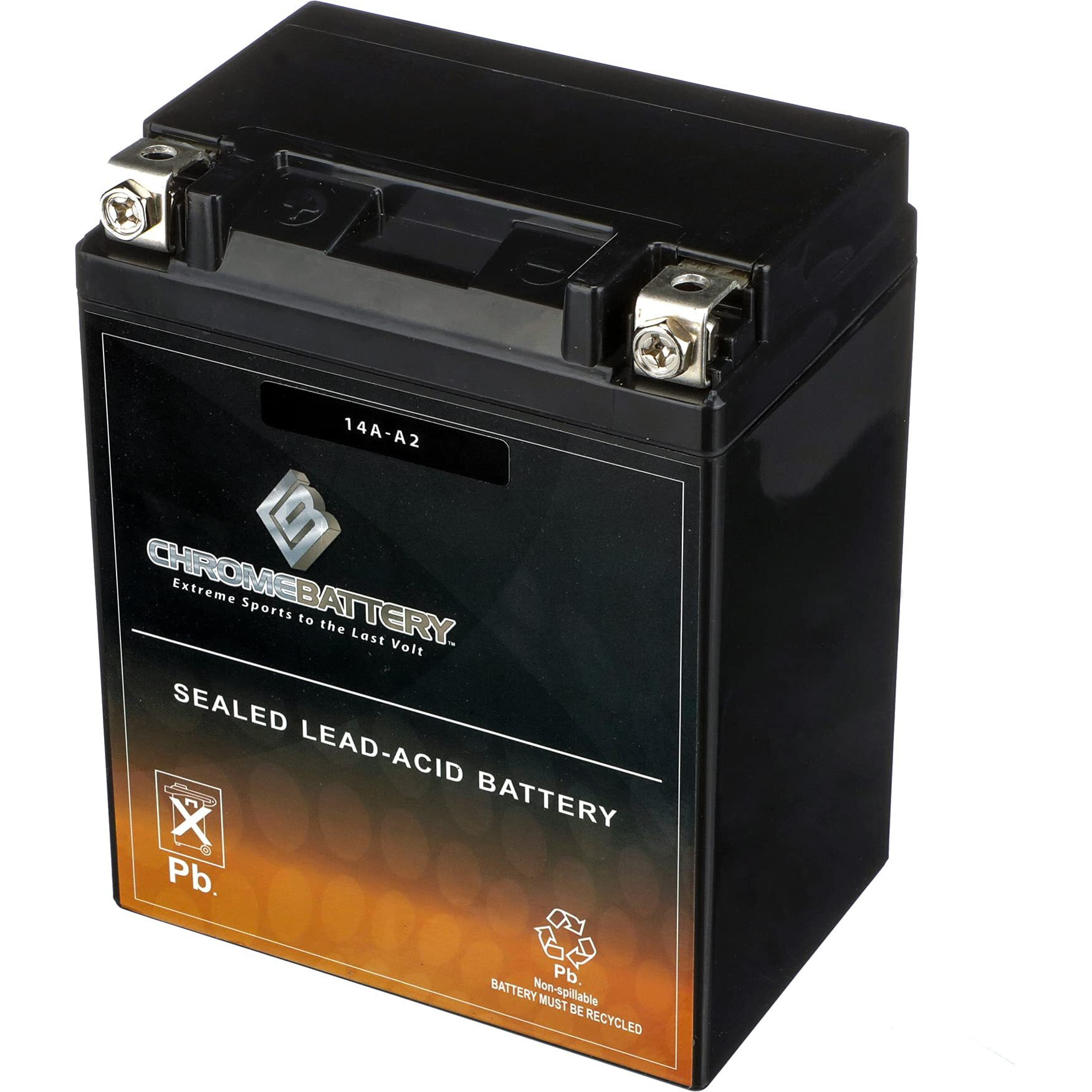 Yb14A-A2 Sealed Agm Atv Utv Battery - 190Cca - Maintenance Free - High Performance - Replacement Rechargeable Motorcycle Battery