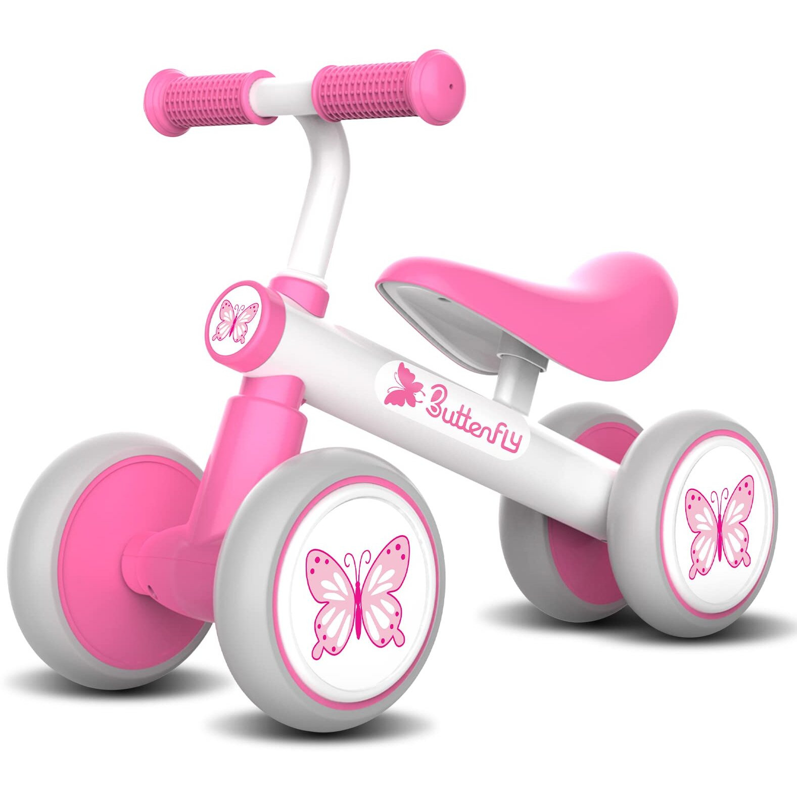 Baby Balance Bike 1 Year Old, Toddler Bike For One Year Old Girl Birthday Gift, 1-3 Years Toddler First Bike With No Pedal & Silence Wheels, Ride On Toy Gifts For 1 Year Old Girl
