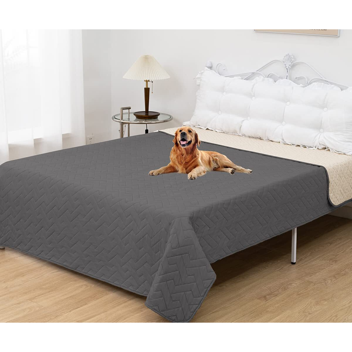 Fuguitex Waterproof Dog Bed Cover Couch Cover For Pet Anti-Slip Cat Mat Pet Pad Blanket For Sofa Chair Recliner Bed Furniture Protrctor