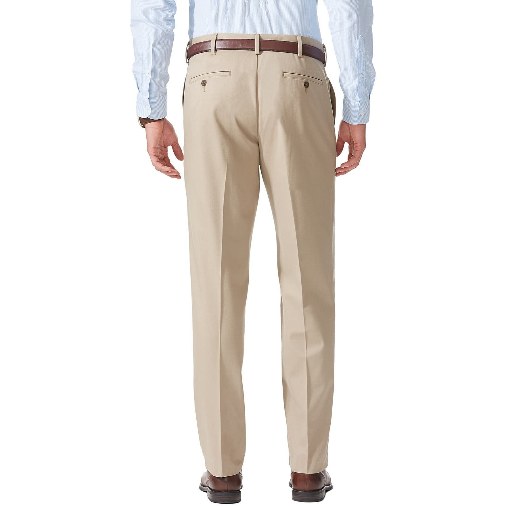 Dockers Men's Relaxed Fit Comfort Pants, British Khaki, 38W X 34L