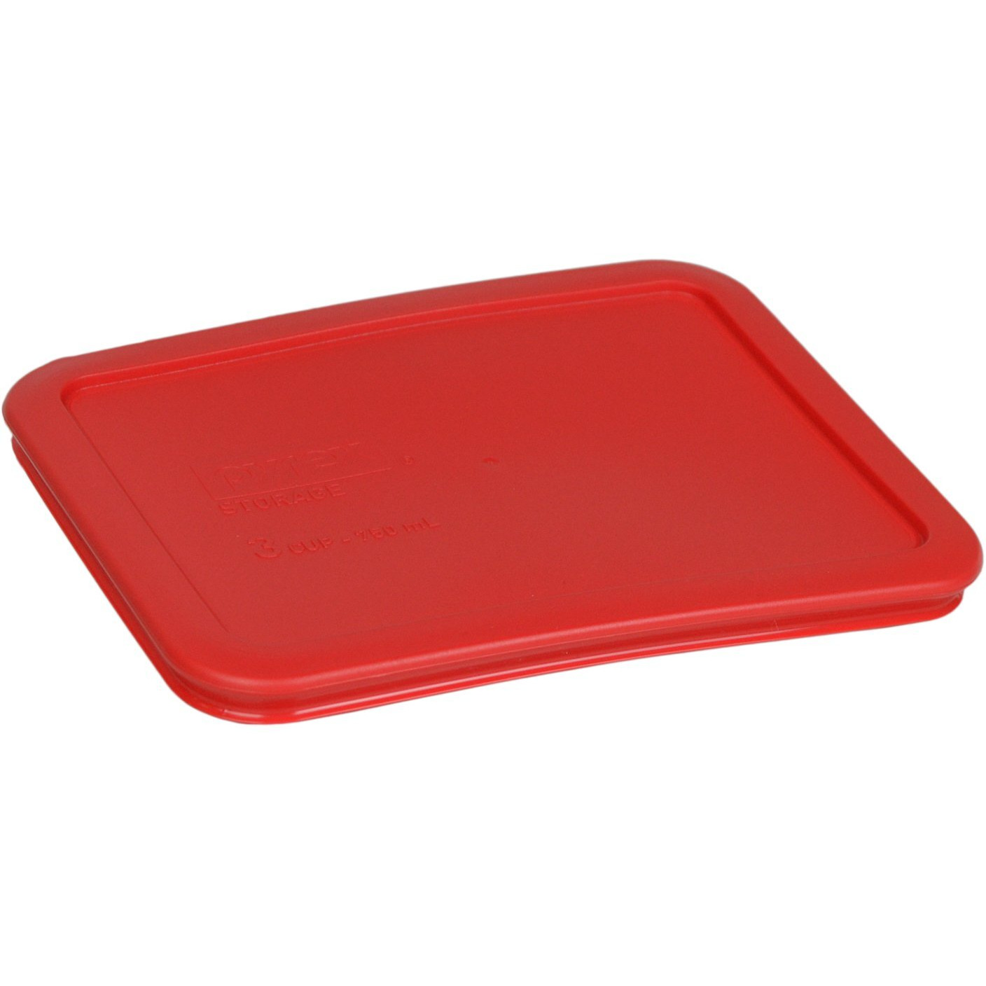 Pyrex Bundle - 2 Items 7210-Pc 3-Cup Red Plastic Food Storage Lids