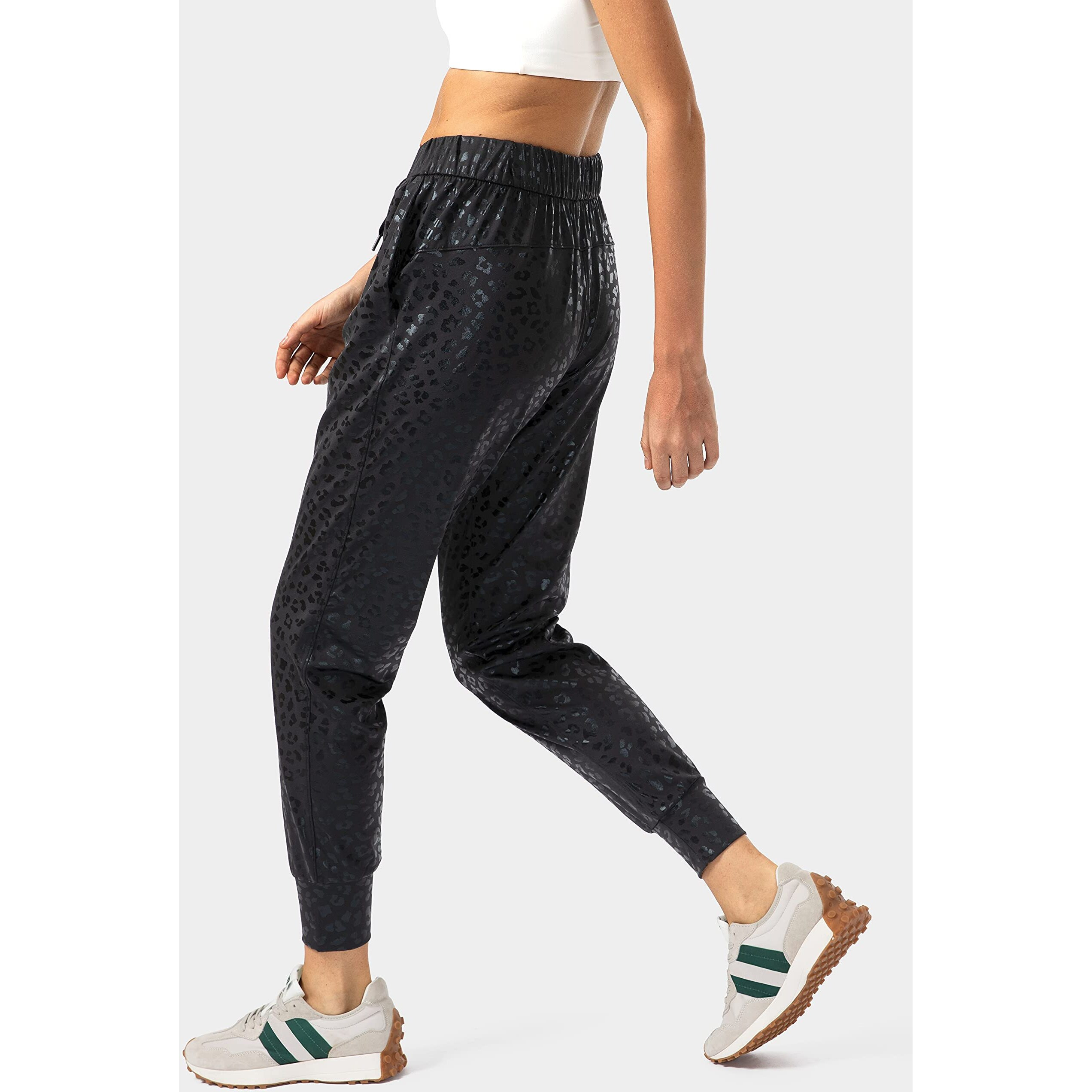 Santiny Women 's Joggers Pants Pockets Drawstring Running Sweatpants For Women Lounge Workout Jogging(Camo Deep Coal Multi__M)