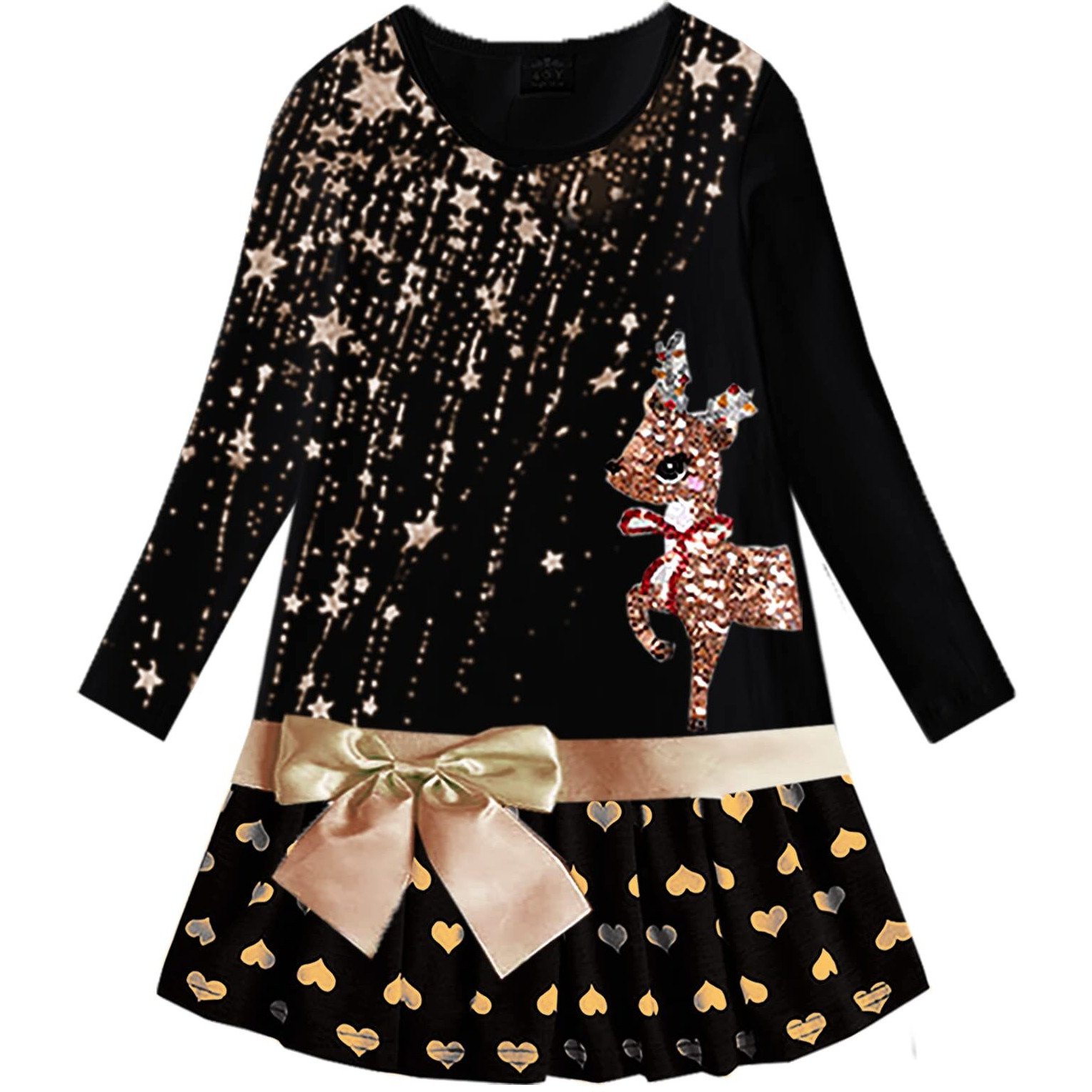 Vikita Toddler Girls Dresses Long Sleeve Girl Dress For Kids 3-8 Years Lh3664, 5T