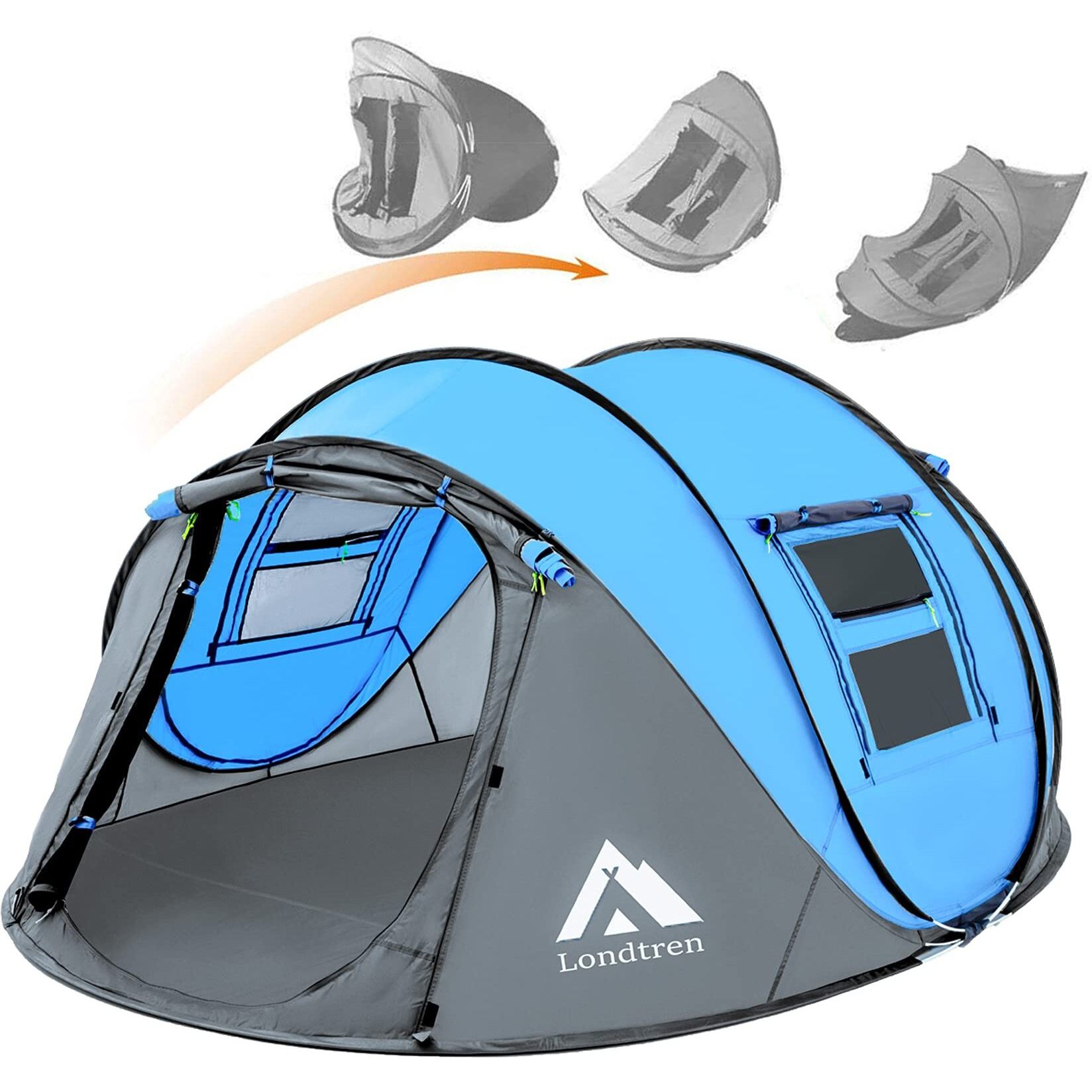 Pop Up Tent Pop Up Tents For Camping 4 Person Waterproof Tent Popup Tent Easy Up Camping Tents Instant Pop Up Tent Pop Up Camping Tent Four Person Tent Pop Up Tent Pop-Up Tent Big Blue