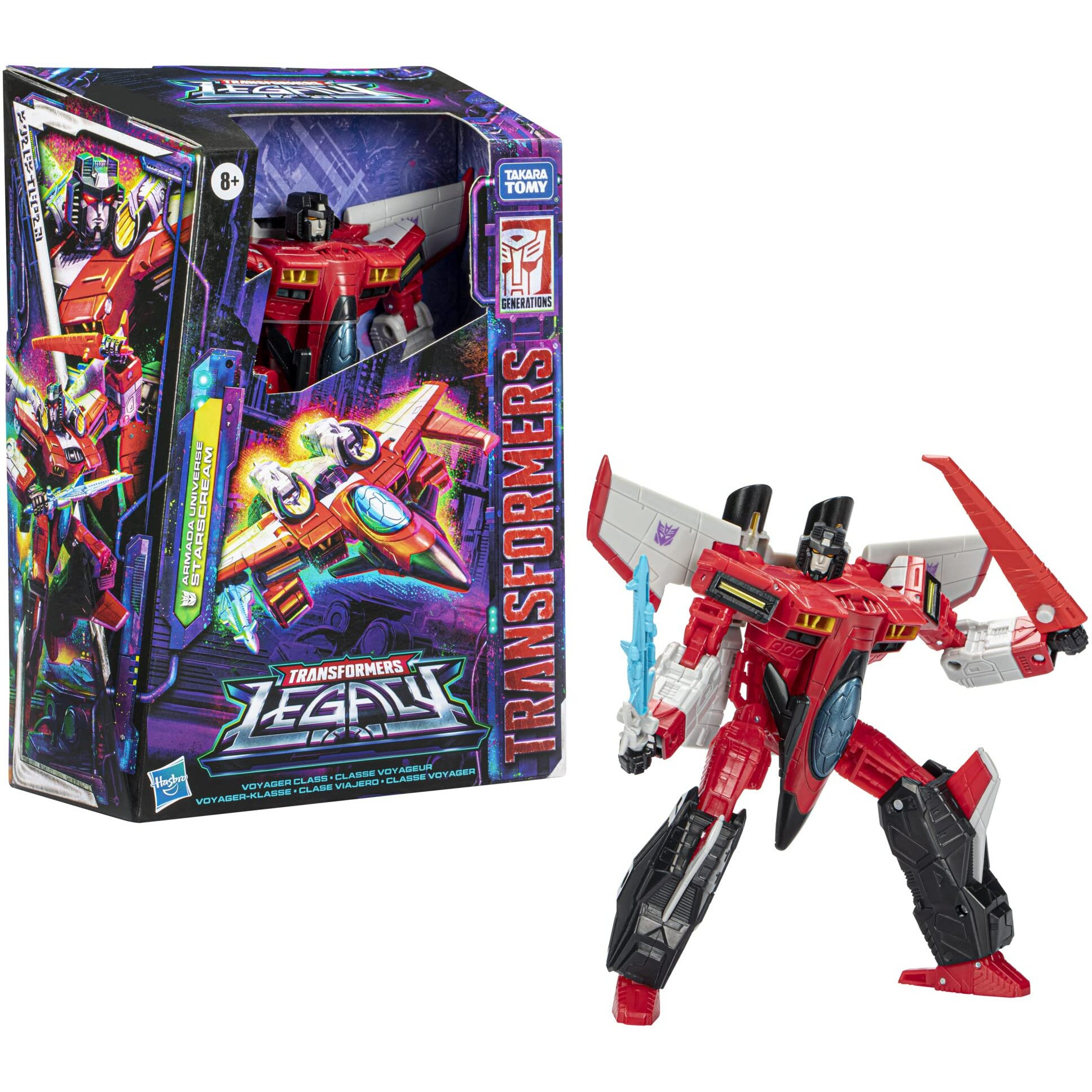 Transformers Toys Generations Legacy Voyager Armada Universe Starscream Action Figure - Kids Ages 8 And Up, 7-Inch