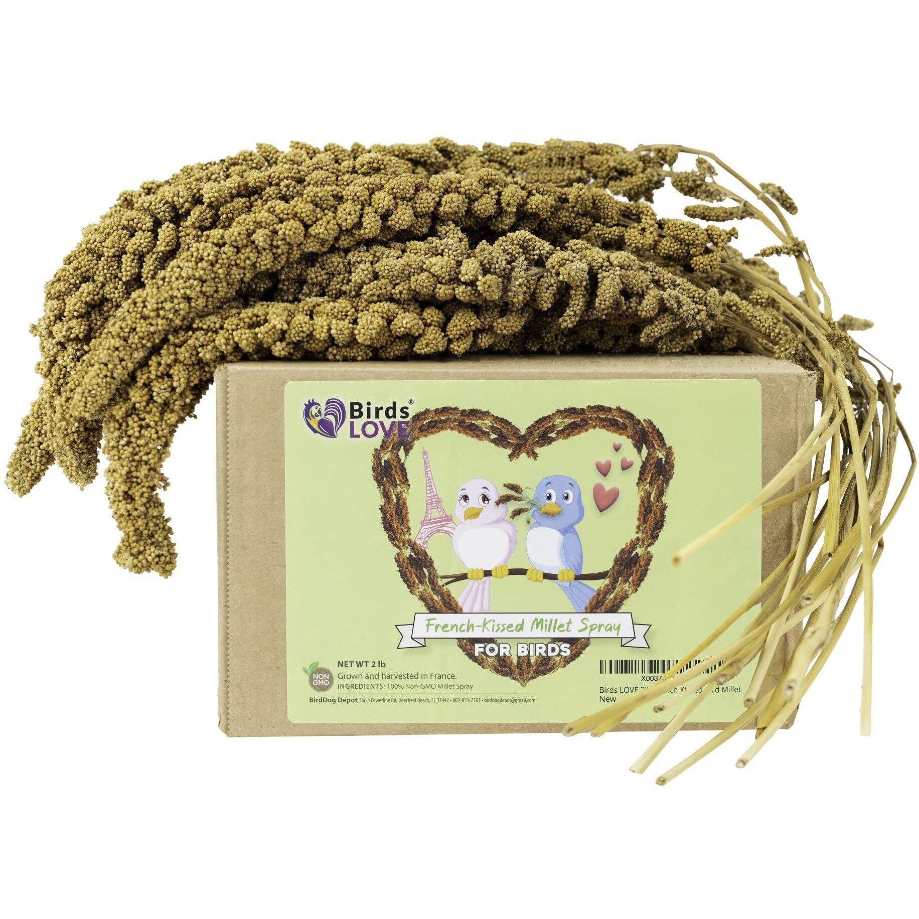 Birds Love French Kissed Non Gmo 2 Pound Spray Millet