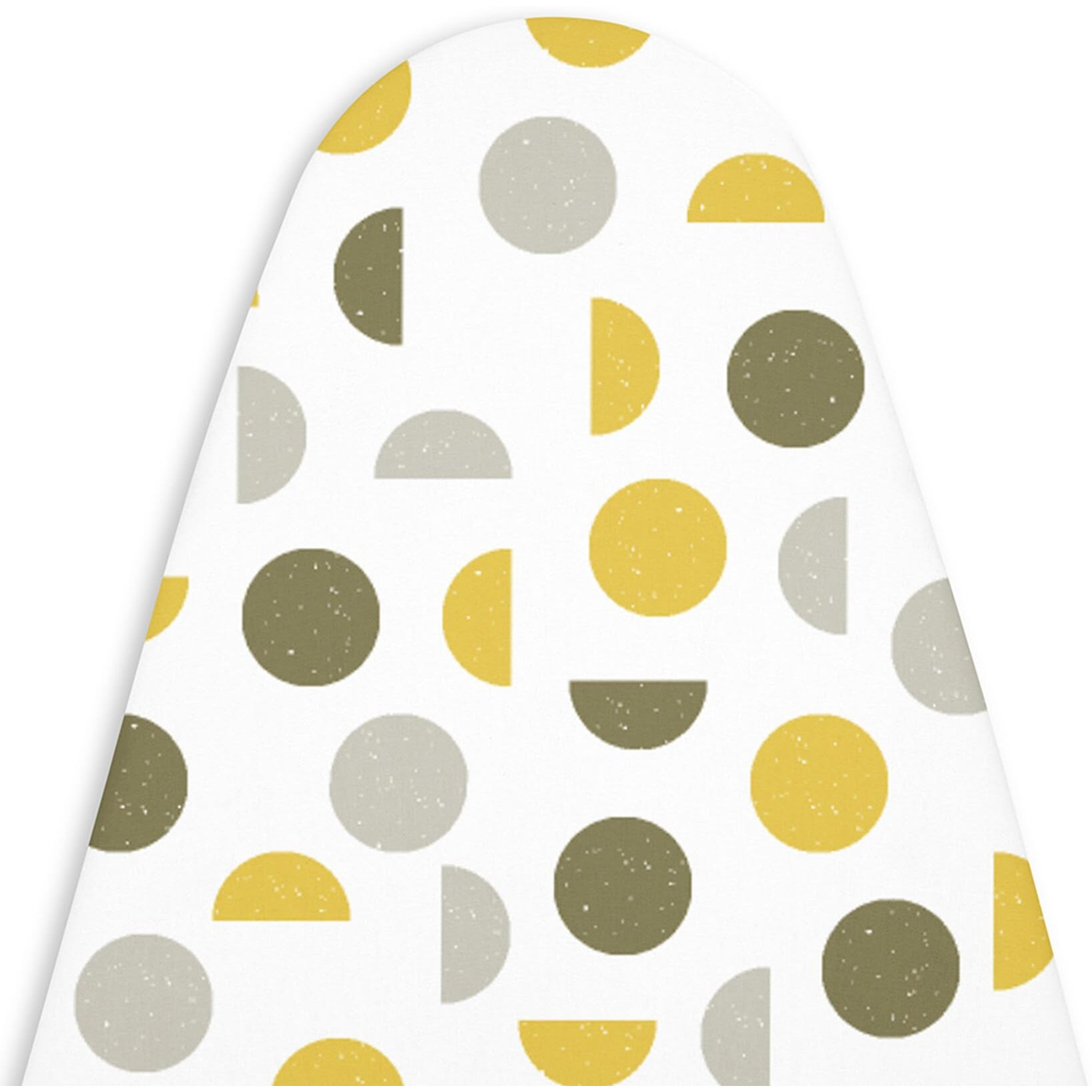 Encasa Ironing Board Covers (15 X 54 Inch) Drawstring Tightening With Thick 3 Mm Felt Padding, Easy Fit, Scorch Resistant, Printed - Yellow Moon