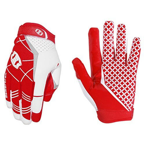 Seibertron Pro 3.0 Elite Ultra-Stick Sports Receiver Glove Football Gloves Youth And Adult (Red, Xs)