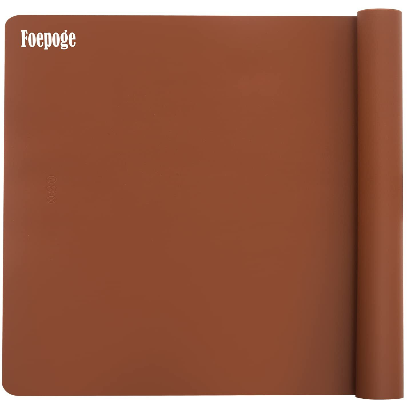 Foepoge 27.9    X 20    Extra Large Silicone Sheet For Crafts, Nonstick Silicon Mat For Resin, Epoxy Art Placemat For Jewelry Casting, Reusable Painting Pad, Heat Resistant Countertop Cover - Brown