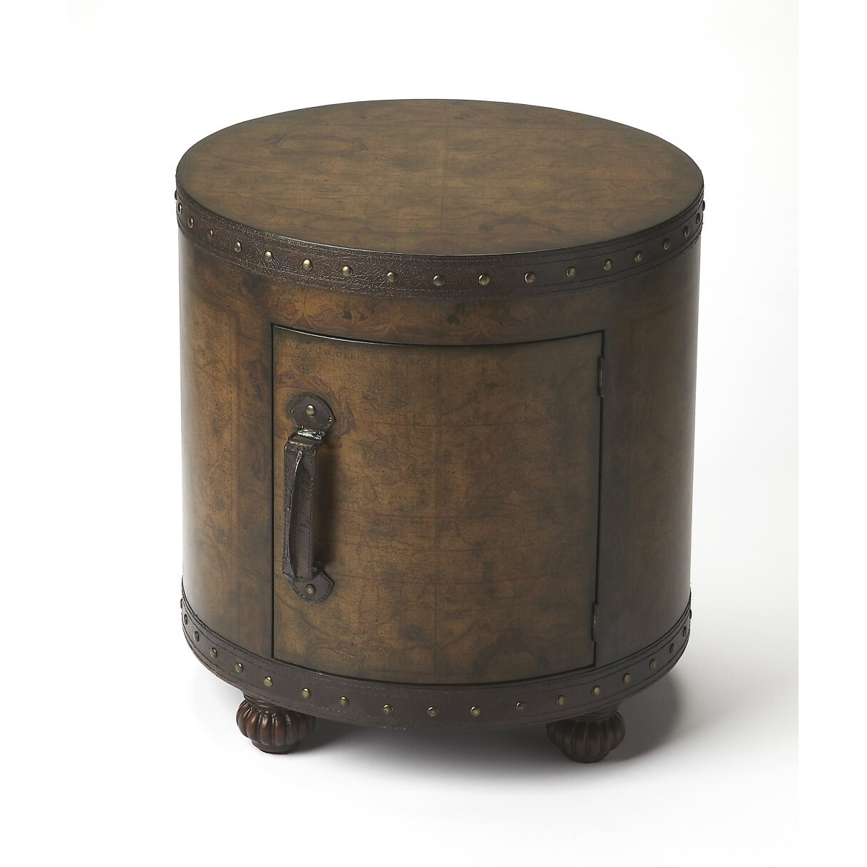 Old World Map Duffel Table