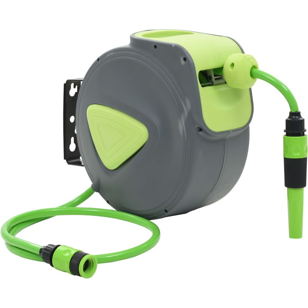 Vidaxl Automatic Retractable Water Hose Reel Wall Mounted 32.8'+3.3'