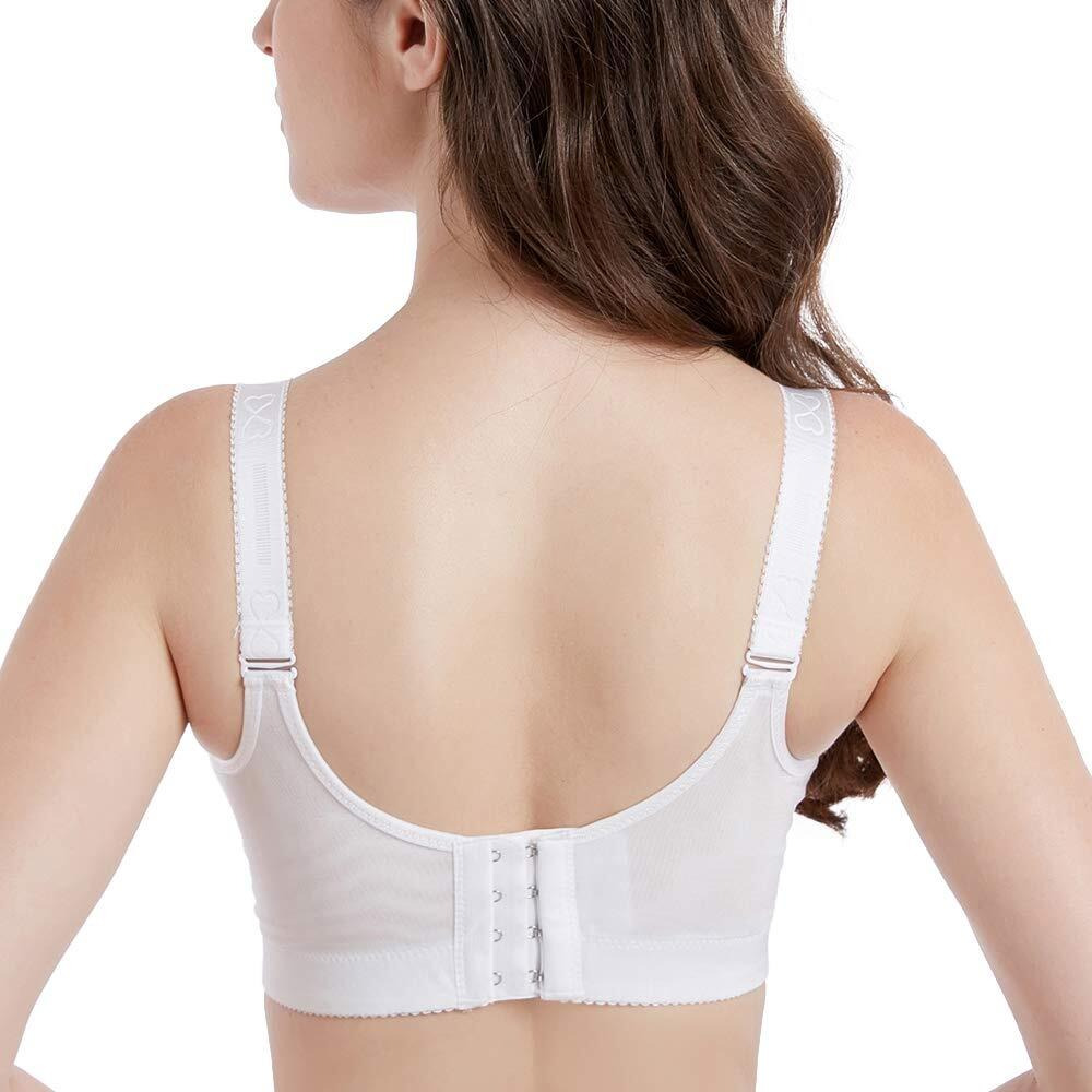 Fallsweet Padded Push Up Lace Bras For 34A To 44C Underwire,(White 40B)