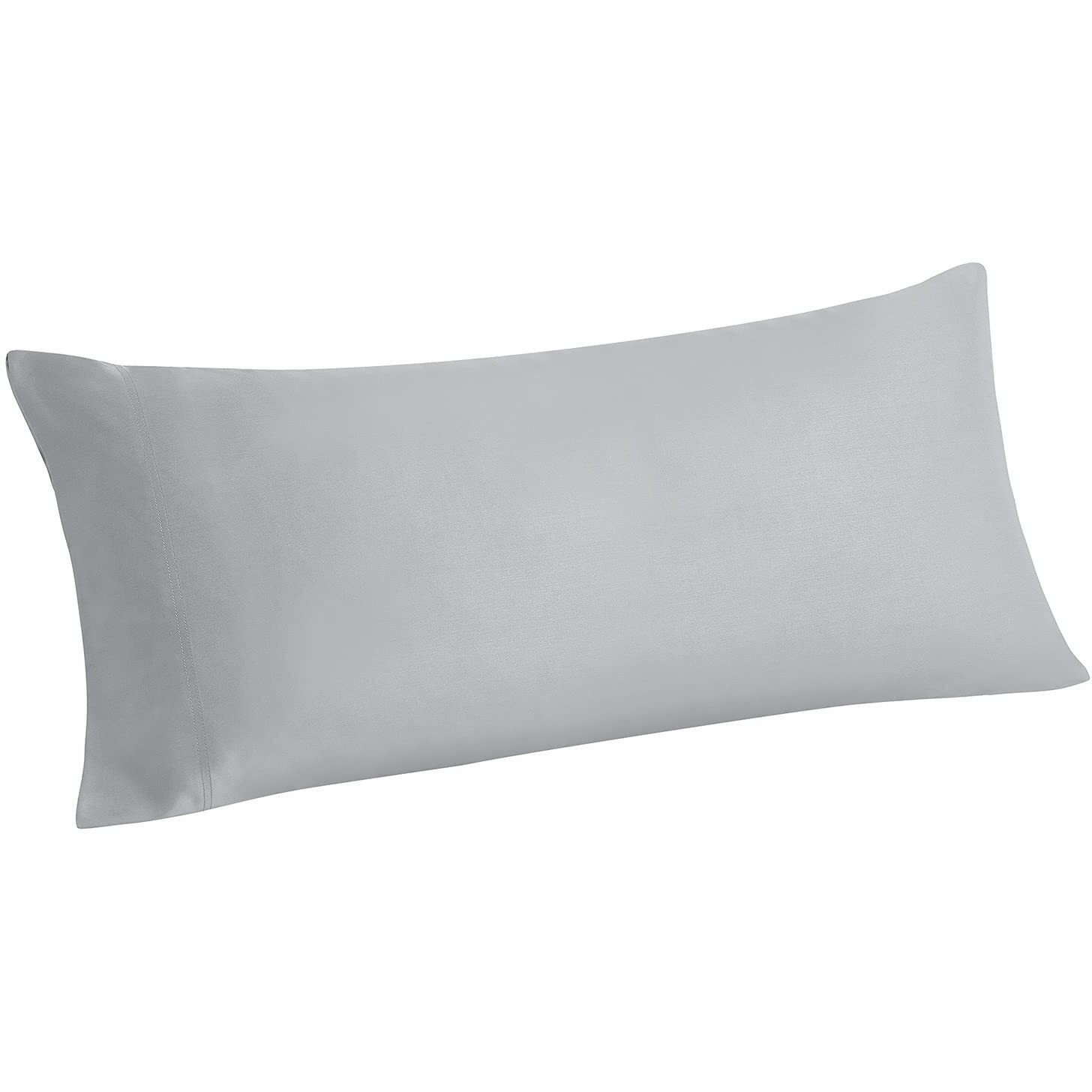 Bedelite Body Pillow Case Cover, Rayon Made From Bamboo, Cooling Body Pillow Cover For Hot Sleepers And Night Sweats, Breathable & Silky Soft Full Long Pillow Case (Silver Grey, 20X54 Inches)