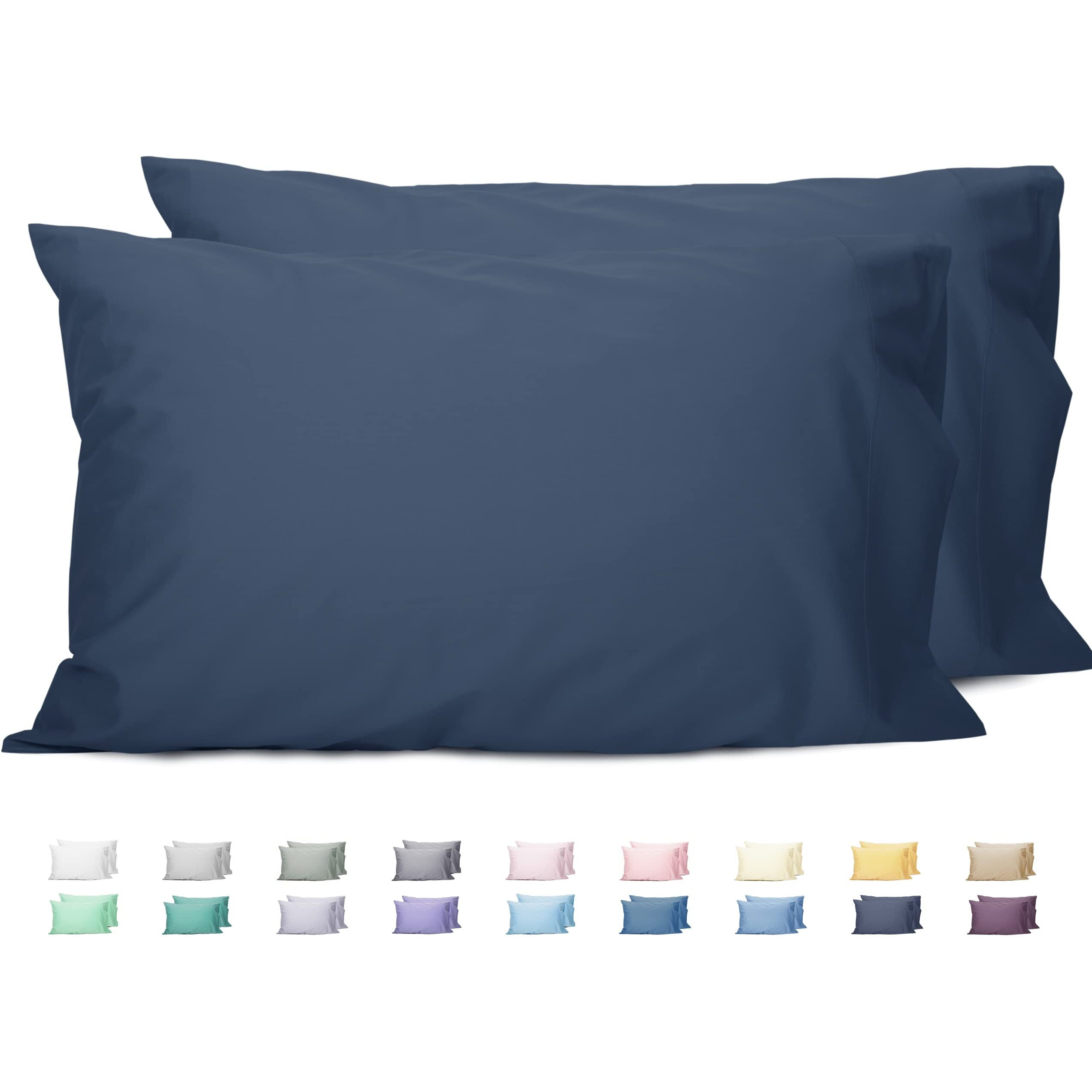 Sunflower King Pillowcases Set Of 2, 100% Cotton King Size Pillow Cases 2, 20A40 Inches Crown Blue, Soft And Breathable