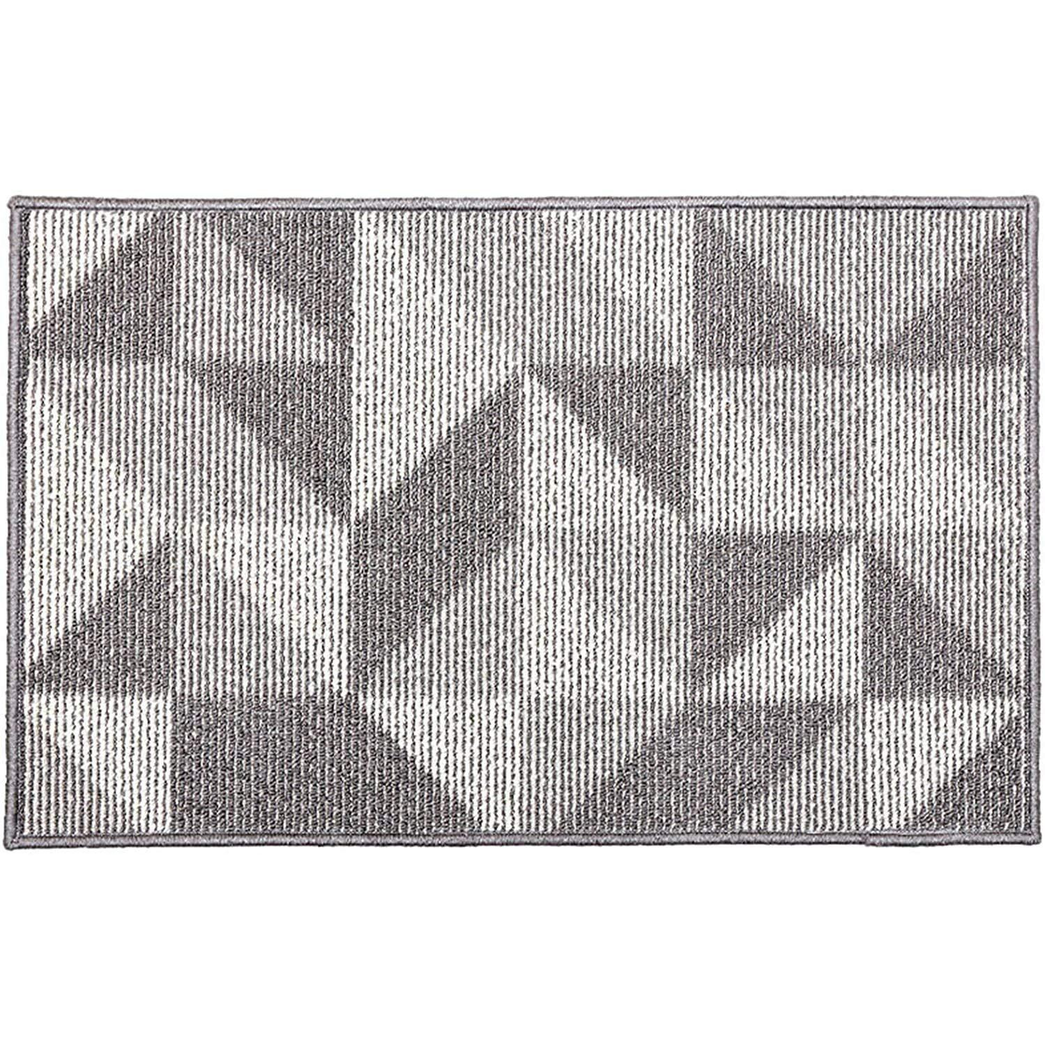 Chichic Indoors Doormat 32 X 48 Inch Front Back Indoors Door Mats For Home Entrance Entry Way Entry Rugs Floor Mat Machines Washable Rugs Inside Non Slip Outdoors Rugs, (Pattern B Gray)