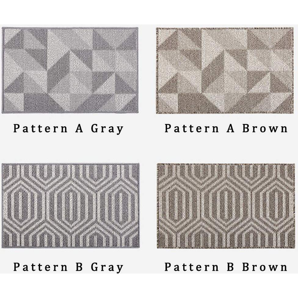 Chichic Indoors Doormat 32 X 48 Inch Front Back Indoors Door Mats For Home Entrance Entry Way Entry Rugs Floor Mat Machines Washable Rugs Inside Non Slip Outdoors Rugs, (Pattern B Gray)