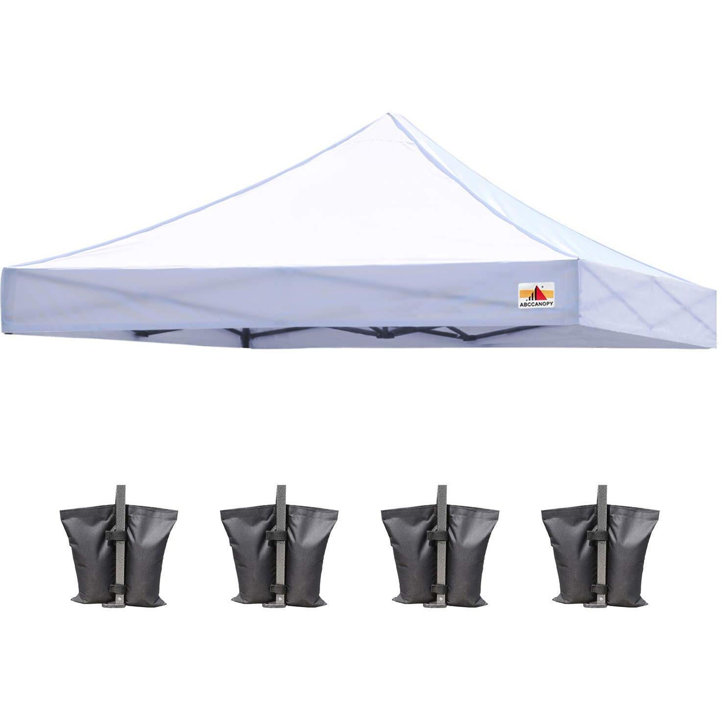 Abccanopy Replacement Canopy Top For Pop Up Canopy Tent (8X8, White)