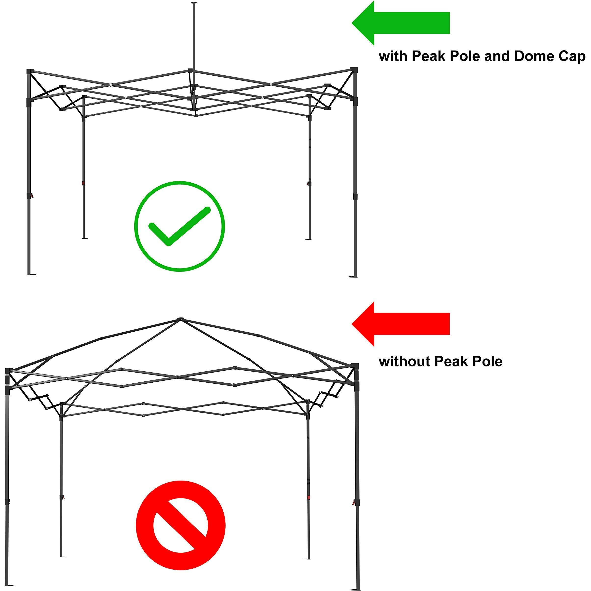 Abccanopy Replacement Canopy Top For Pop Up Canopy Tent (8X8, White)
