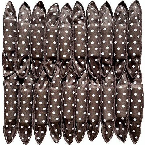 Aimin Hair Heatless Curlers, Soft Hair Curlers To Sleep In, Overnight Heatless Curls For Long Hair, No Heat Foam Curlers, Satin Sponge Rollers For Hair (20 Pcs, Black)