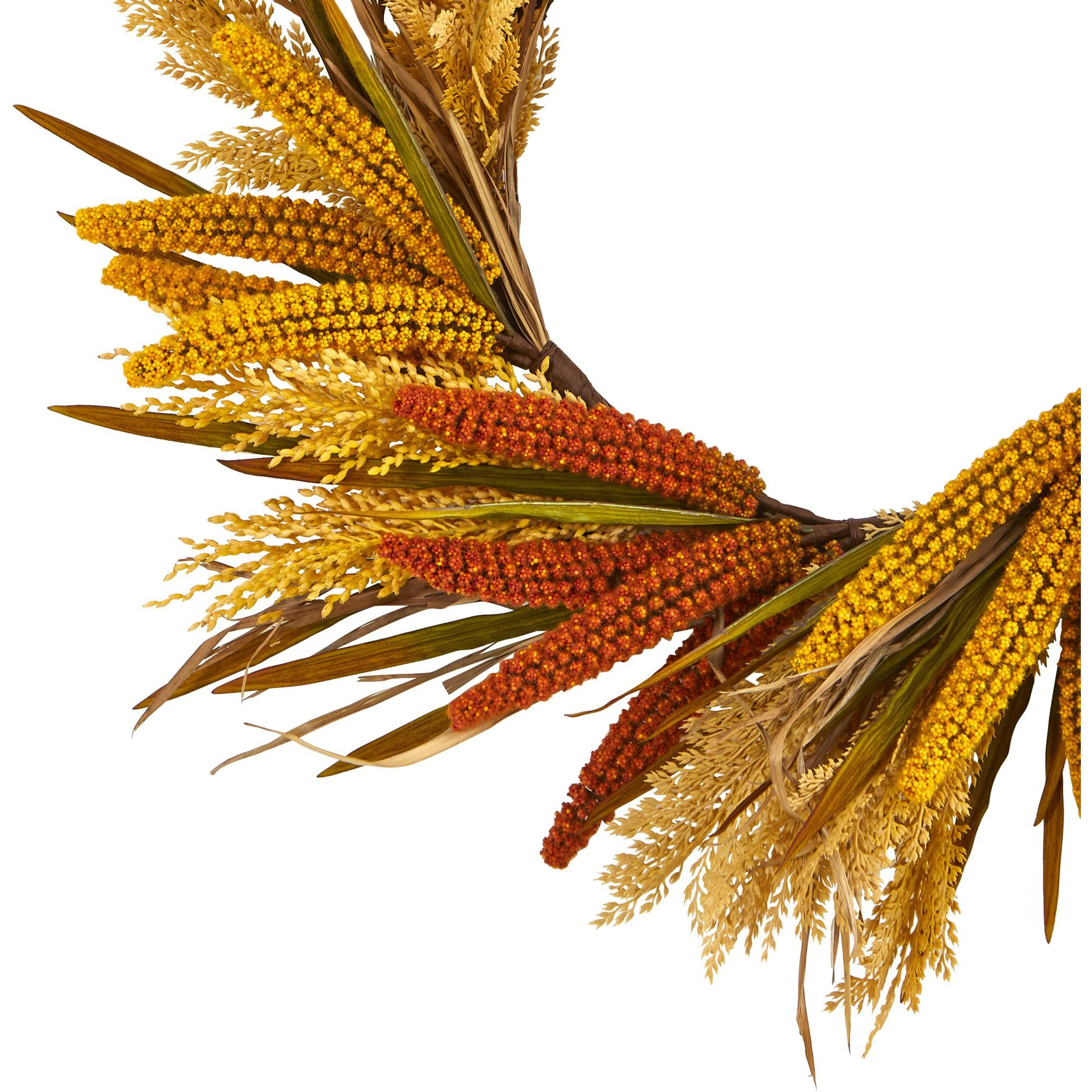 25 Sorghum Harvest Artificial Wreath