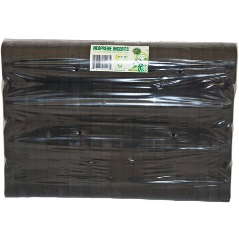 3.75    Neoprene Foam Inserts For Hydroponics Growing System, Clone Machine, Propagation Indoor Gardening, 60 Pack, Black